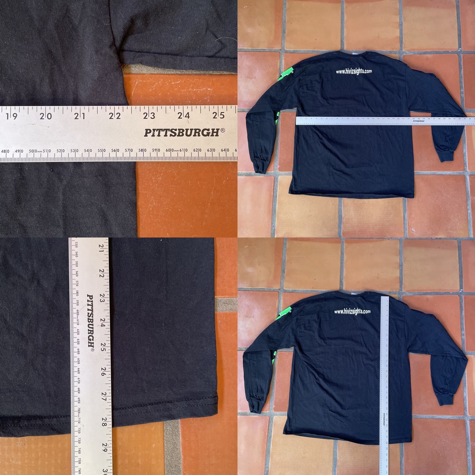 Gildan VINTAGE Gildan Ultra Cotton Black XL T-Shirt Long Sleeve HI VIZ Shooting Systems Shirt Adults XL Black 90s USA Music Hip Hop Hipster Logo Size US XL / EU 56 / 4 - 11 Thumbnail