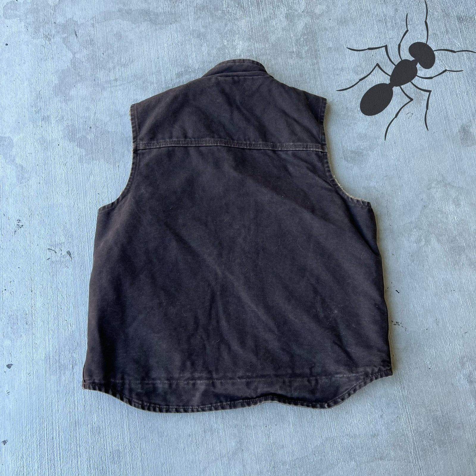 Carhartt × Vintage Carhartt V33 DKB faded brown work wear vest Size US M / EU 48-50 / 2 - 4 Thumbnail