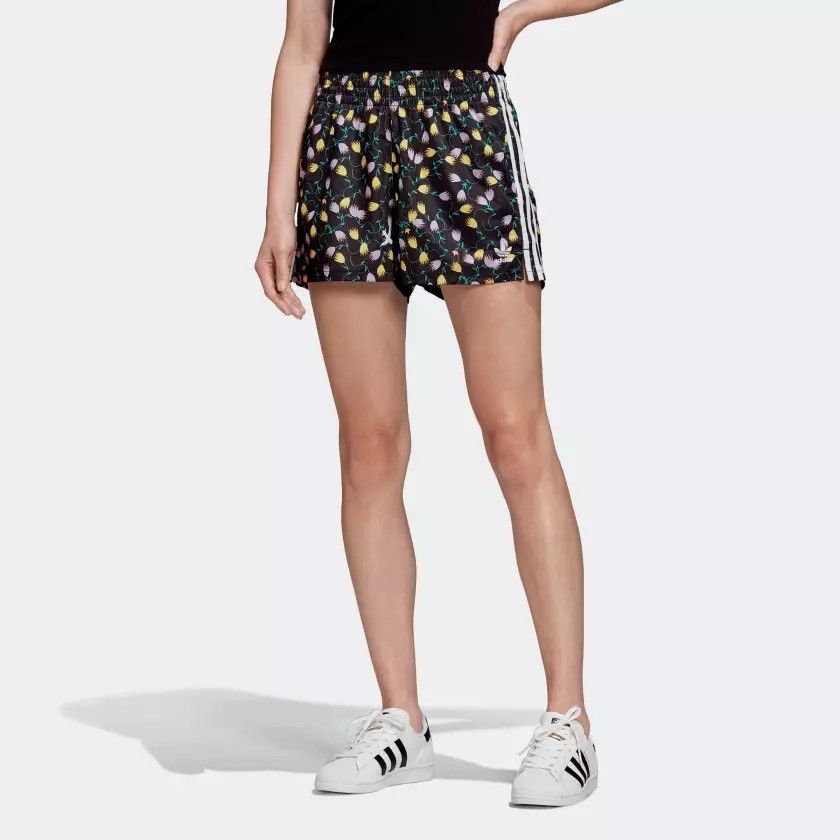 image of Adidas Women’S Floral Sport Shorts, Women's (Size 29)