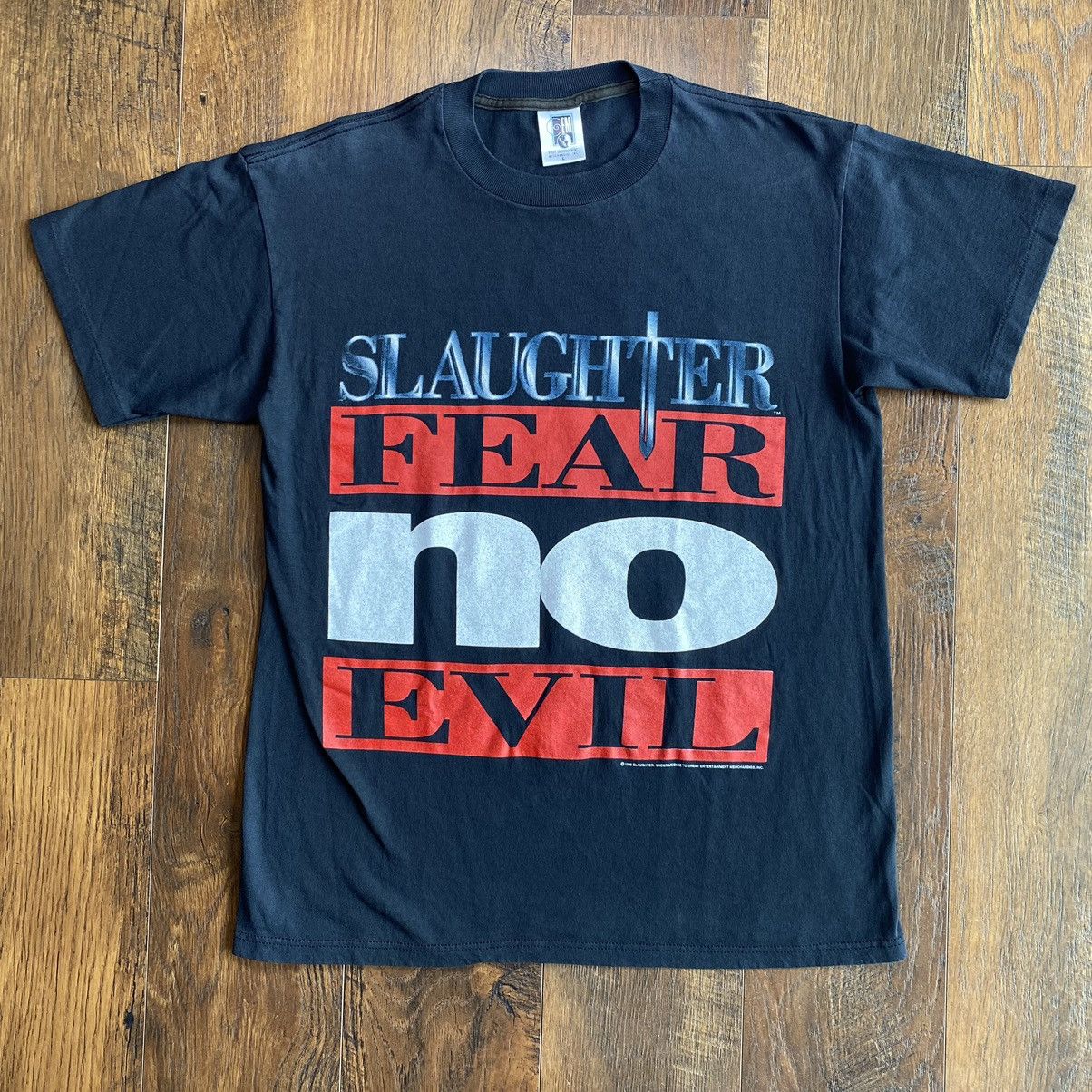 Band Tees × Vintage Slaughter - Fear No Evil U.S. Tour 1995 Size US L / EU 52-54 / 3 - 1 Thumbnail