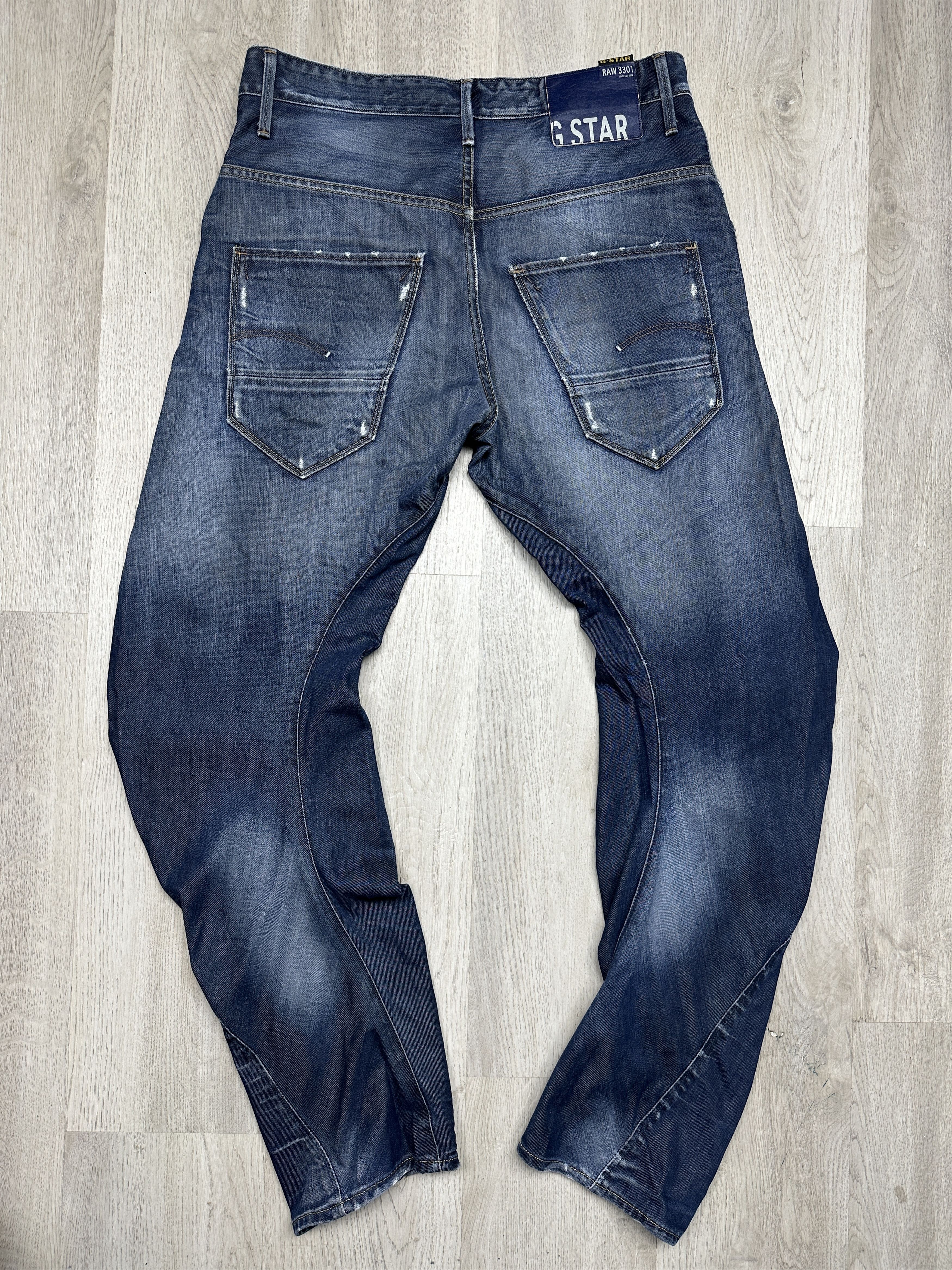 G-Star G Star Raw Mens Arc Loose Tapered Denim Pants Jeans Size US 32 / EU 48 - 7 Thumbnail
