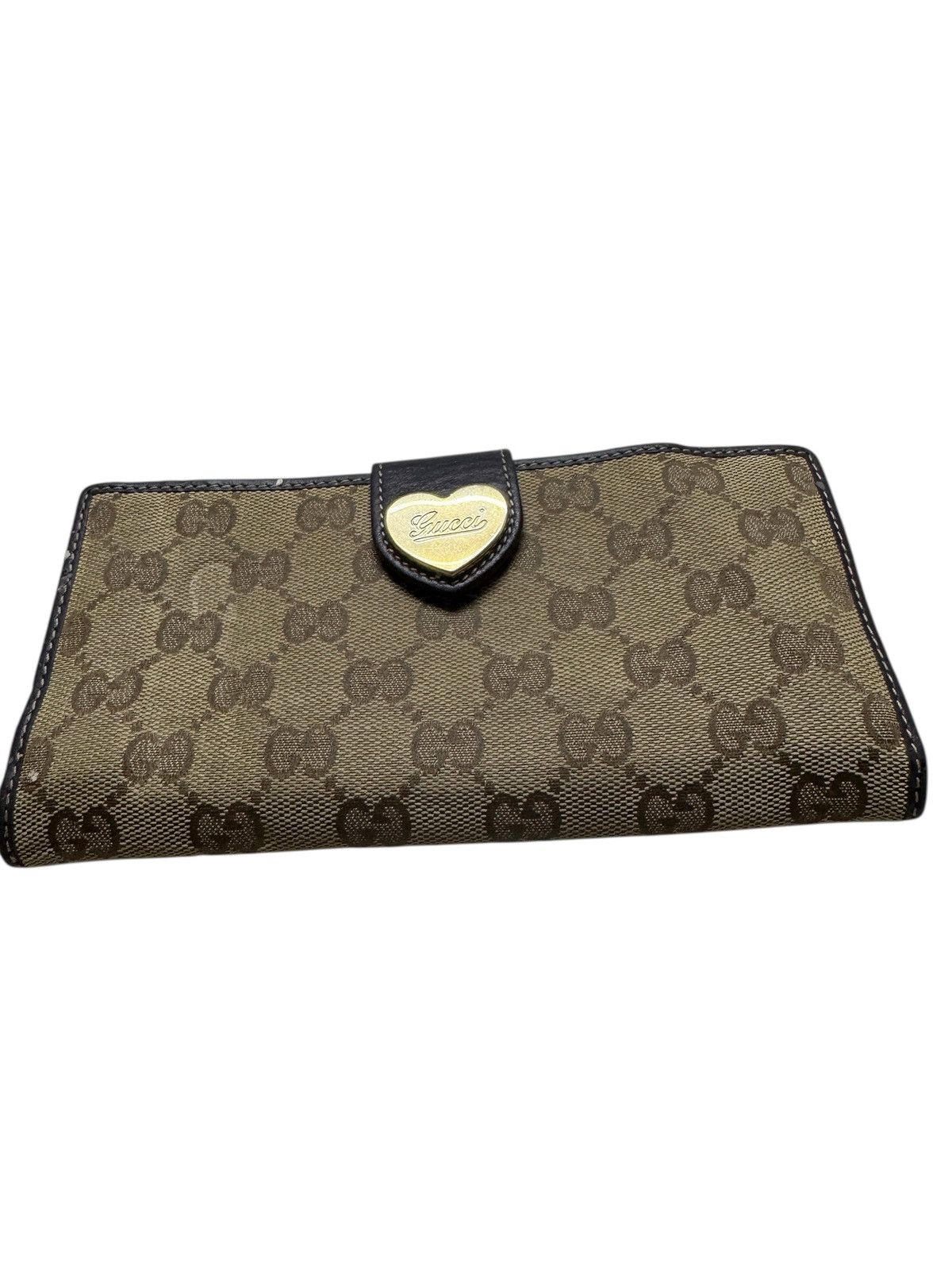 Gucci 🔥GUCCI GG HEART LEATHER LONG WALLET Size ONE SIZE - 3 Thumbnail