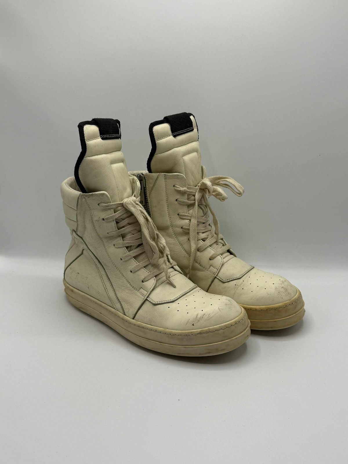 Rick Owens Rick Owens Geobasket High-Top Sneakers Size US 6.5 / EU 39-40 - 1 Thumbnail