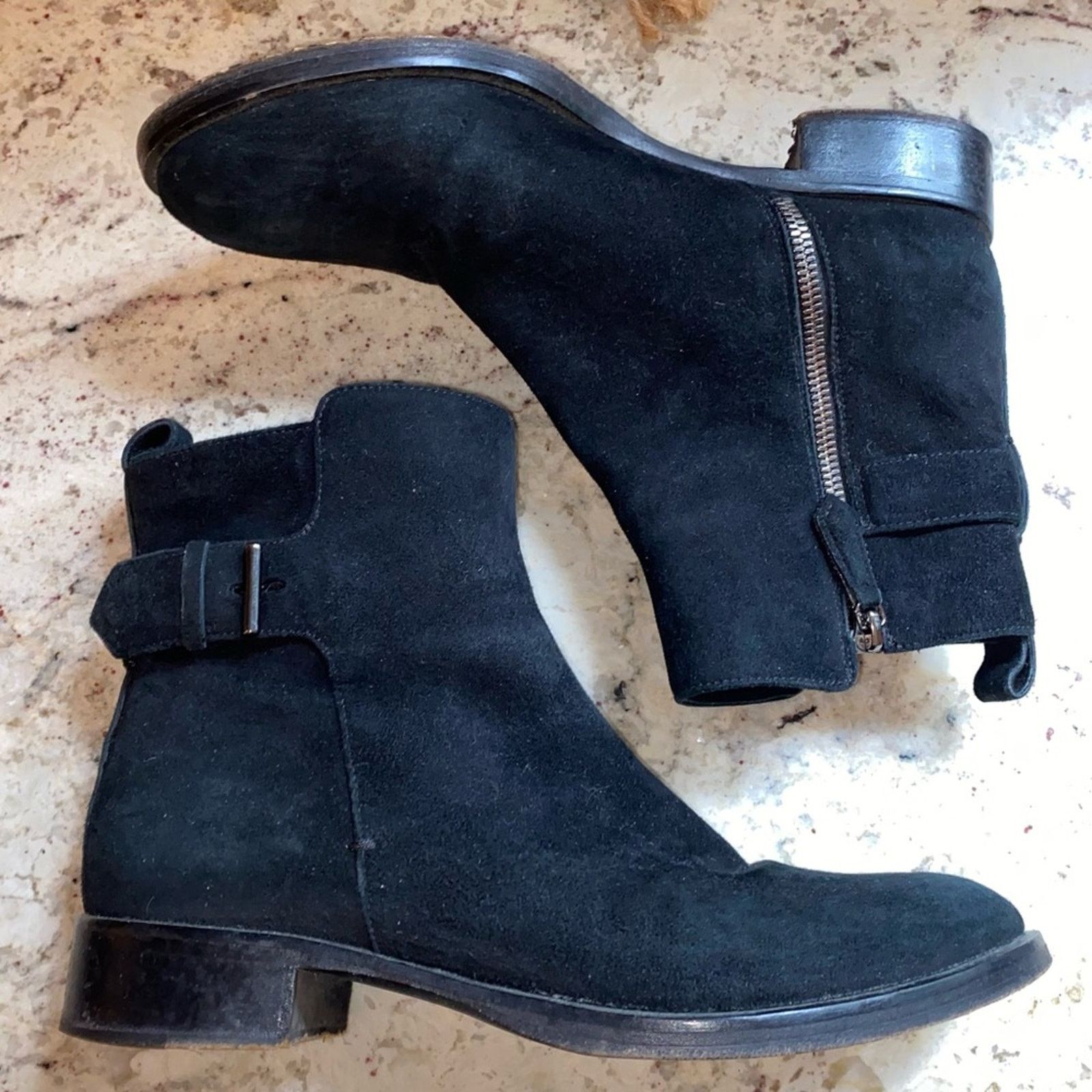 Other REED KRAKOFF $1k Blk Suede Italian Chelsea Boots 37.5 US 7.5 Size US 7.5 / IT 37.5 - 4 Thumbnail