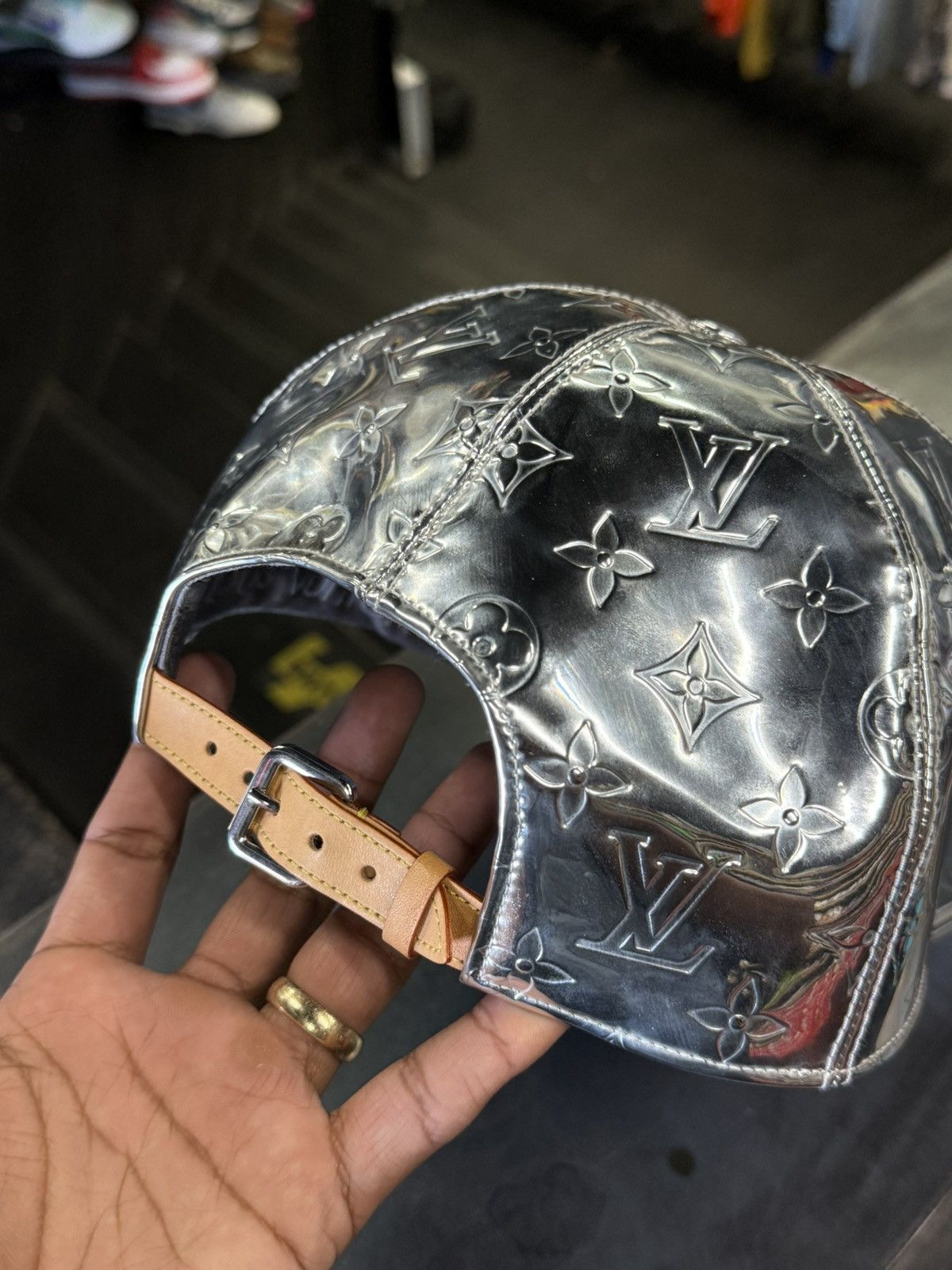 Louis Vuitton LV Cap Silver Mirror Monogram Hat Size ONE SIZE - 6 Thumbnail