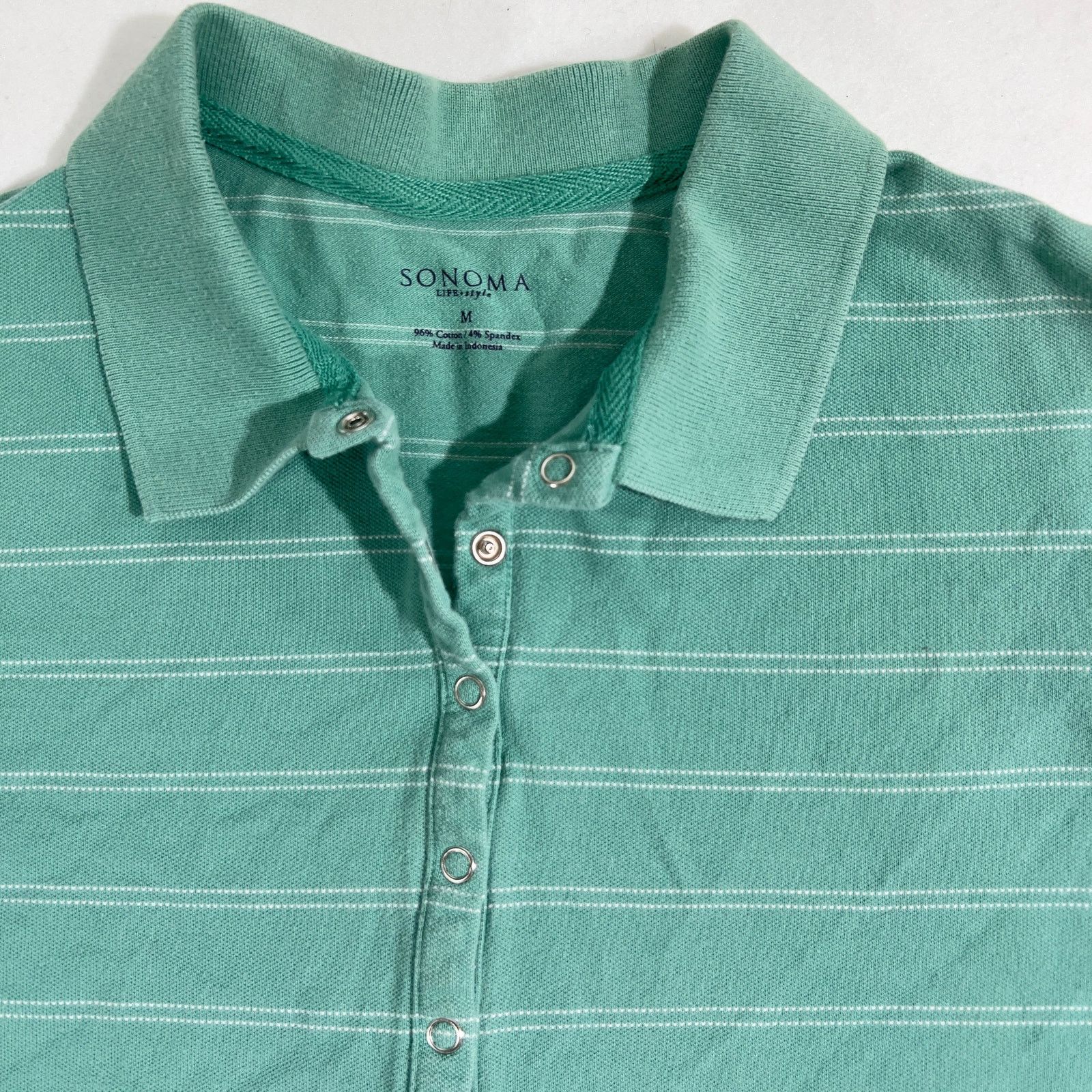 Sonoma Sonoma Pullover Shirt Woman's Medium 6 Metal Snap Buttons Size M / US 6-8 / IT 42-44 - 5 Thumbnail