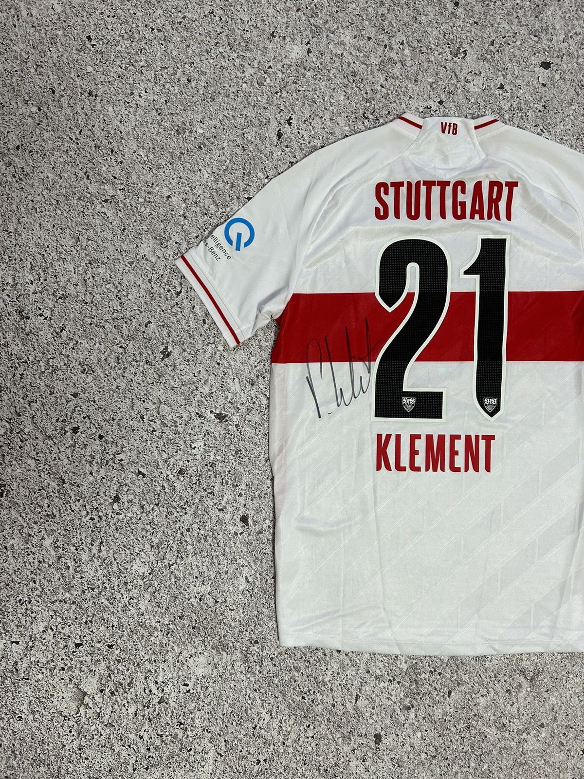 Vintage Jako Germany VFB Stuttgart 2020 2021 Klement Soccer Jersey Size US L / EU 52-54 / 3 - 7 Thumbnail