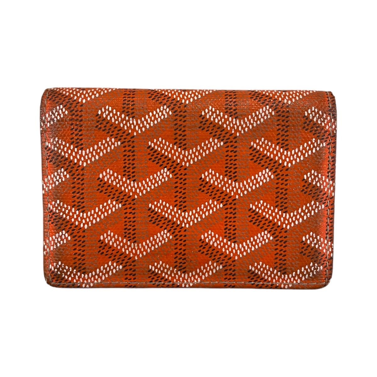 image of Goyard Malesherbes Card Holder Wallet in Orange, Men's
