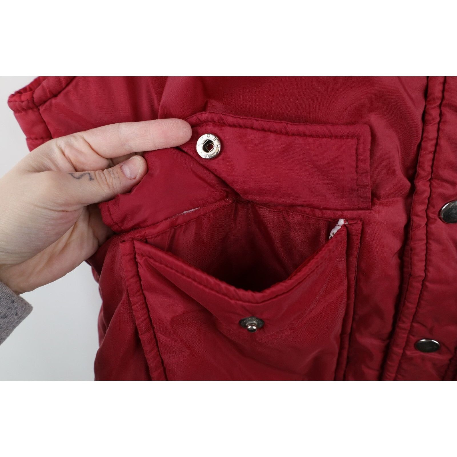 Dickies × Vintage Vintage 80s 90s Dickies Faded Full Zip Puffer Vest Jacket Size US L / EU 52-54 / 3 - 5 Thumbnail