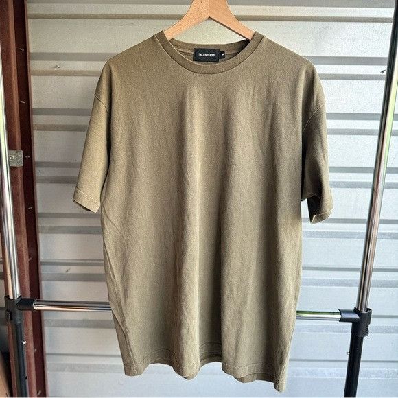 Designer × Talentless NEW TALENTLESS DROP SHOULDER T-SHIRT SHIITAKE SZ MEDIUM M Size US M / EU 48-50 / 2 - 2 Thumbnail
