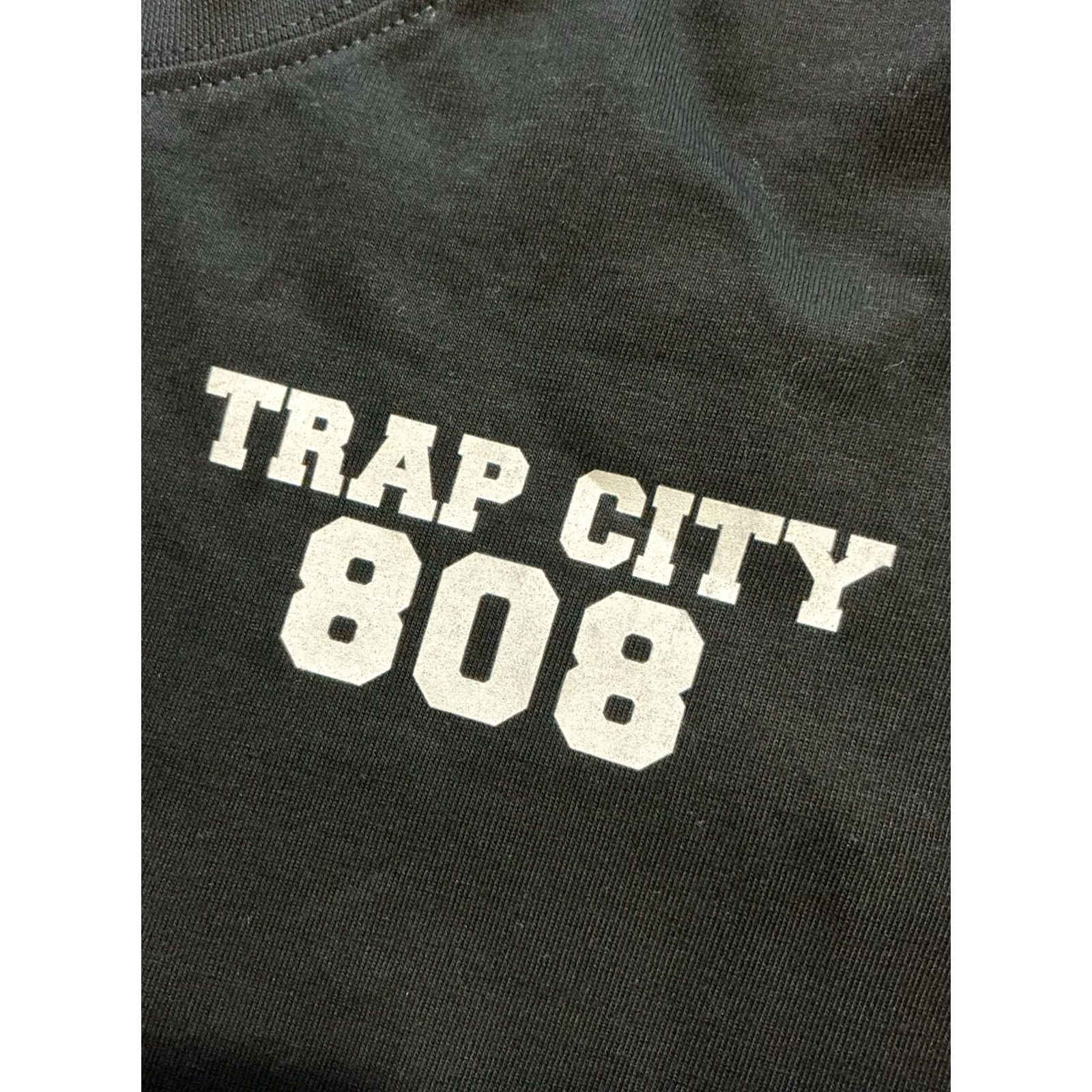 Vintage Trapcity T-Shirt Men Large Black 808 Trap Music Electronic EDM DJ Dubstep Graphic S/S Size US L / EU 52-54 / 3 - 5 Thumbnail