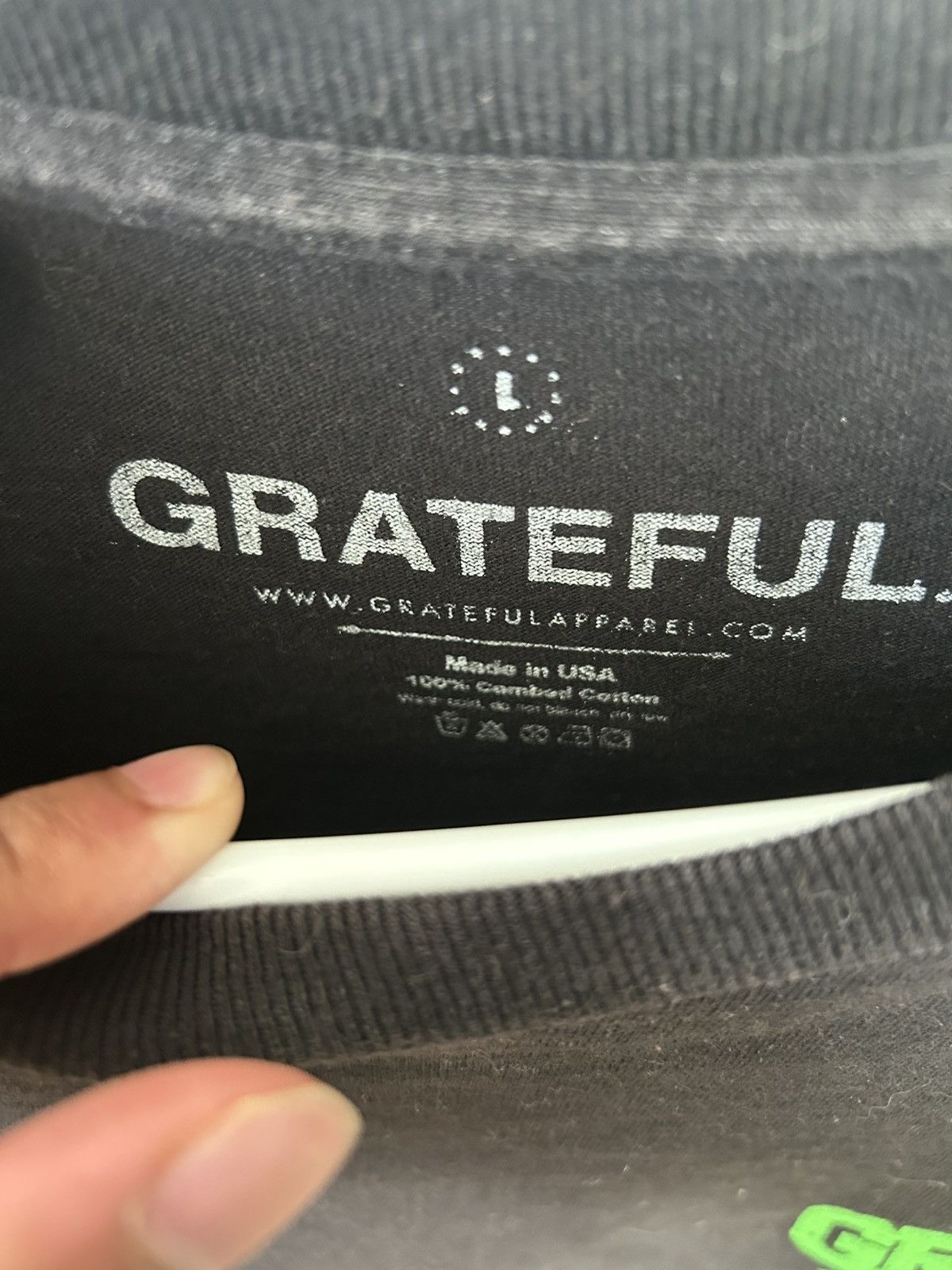 Other Grateful Studios Black Graphic Tee Neon Green Large Size US L / EU 52-54 / 3 - 4 Thumbnail