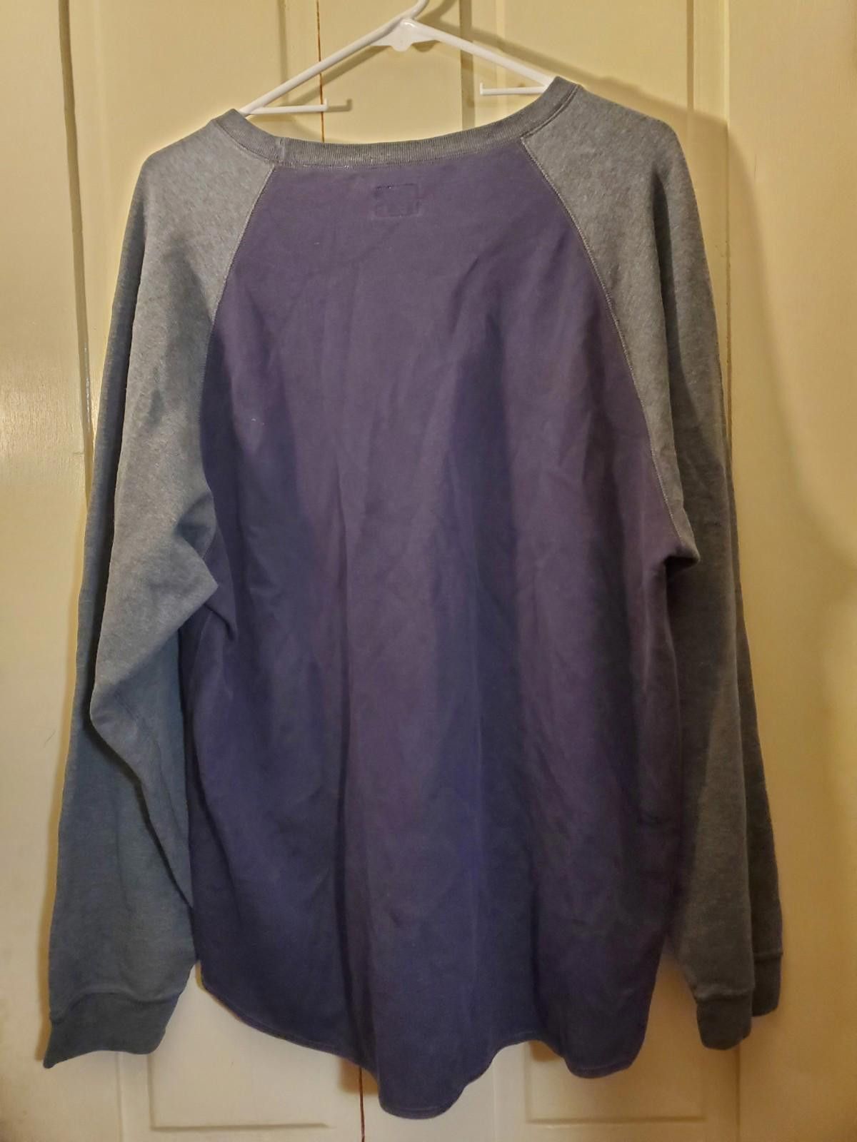 Eddie Bauer EDDIE BAUER Vintage Y2K M Crew Sweatshirt Sz L Gray Prpl Size US L / EU 52-54 / 3 - 5 Thumbnail