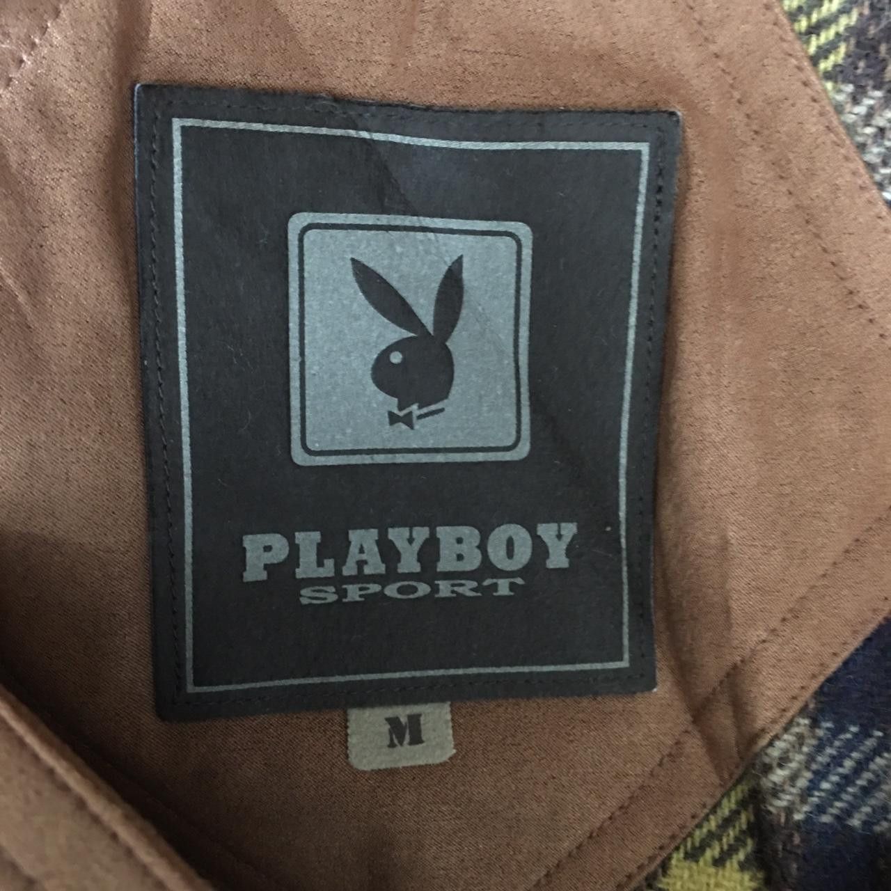 Vintage Vtg PLAYBOY COLLECTION SPORT Brown Bomber Jacket Size XL / US 12-14 / IT 48-50 - 3 Thumbnail