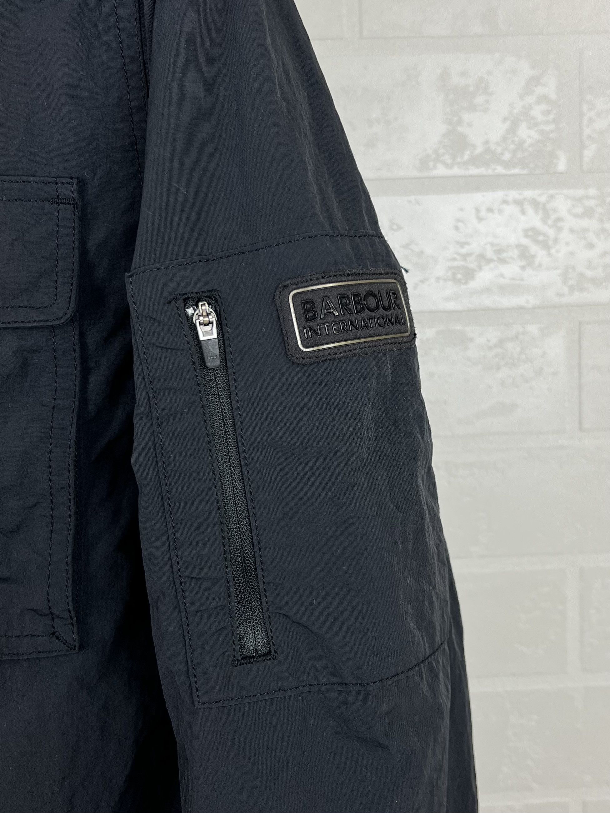 Barbour BARBOUR INTERNATIONAL Jacket Overshirt Pocket Logo Navy Mens Size US M / EU 48-50 / 2 - 4 Thumbnail
