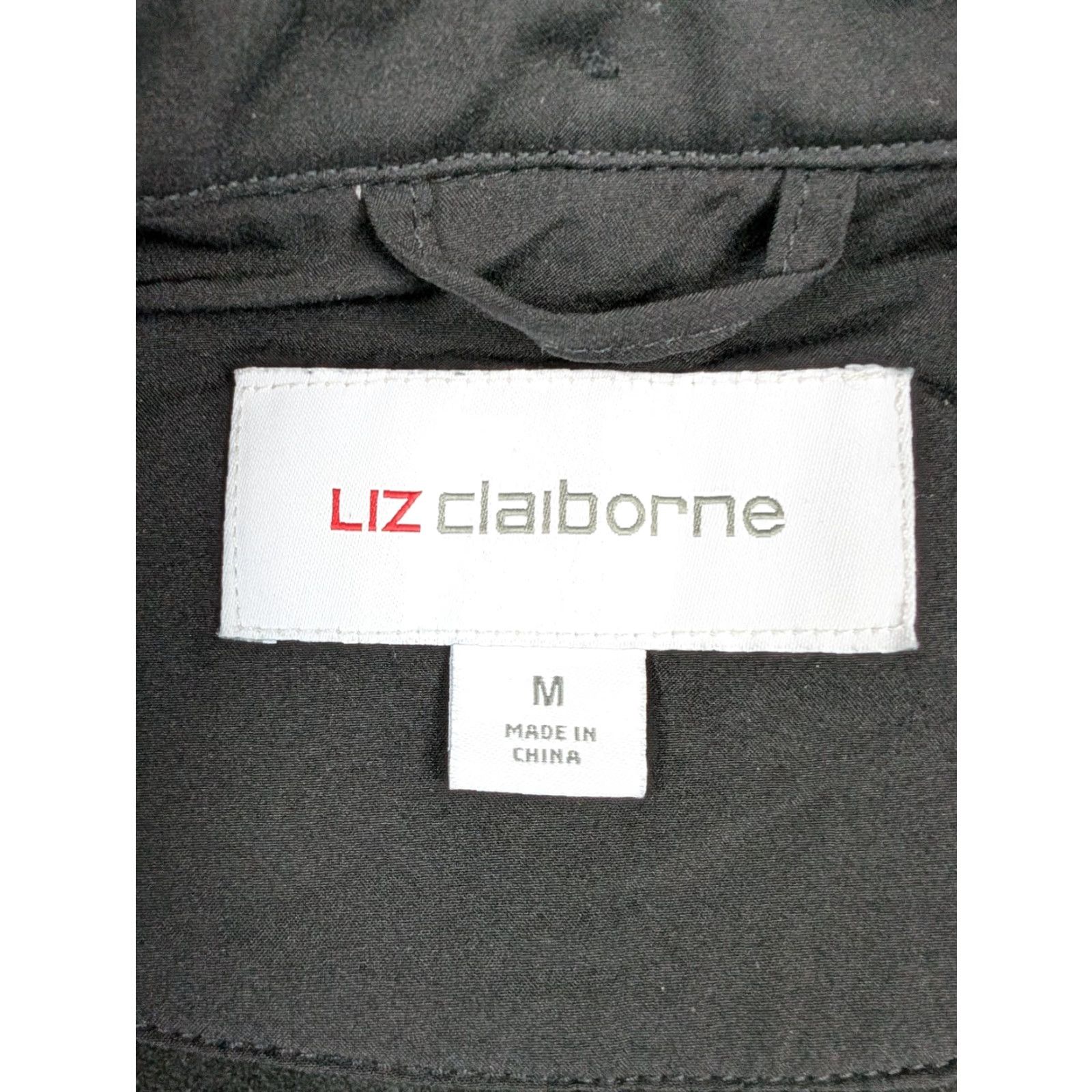 Liz Claiborne Liz Claiborne Coat Womens Medium Black Belted Trench Double Breasted Mid Length Size M / US 6-8 / IT 42-44 - 2 Thumbnail