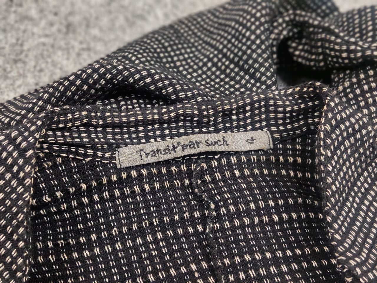Transit Uomo Transit Par Such design Classic Black Knit Blazer Jacket Size M / US 6-8 / IT 42-44 - 16 Thumbnail