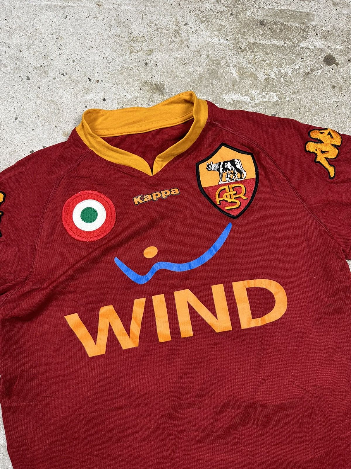 Kappa × Vintage ‼️ Kappa x AS Roma 2007/2008 Home Jersey Mancini #30 Size US M / EU 48-50 / 2 - 4 Thumbnail