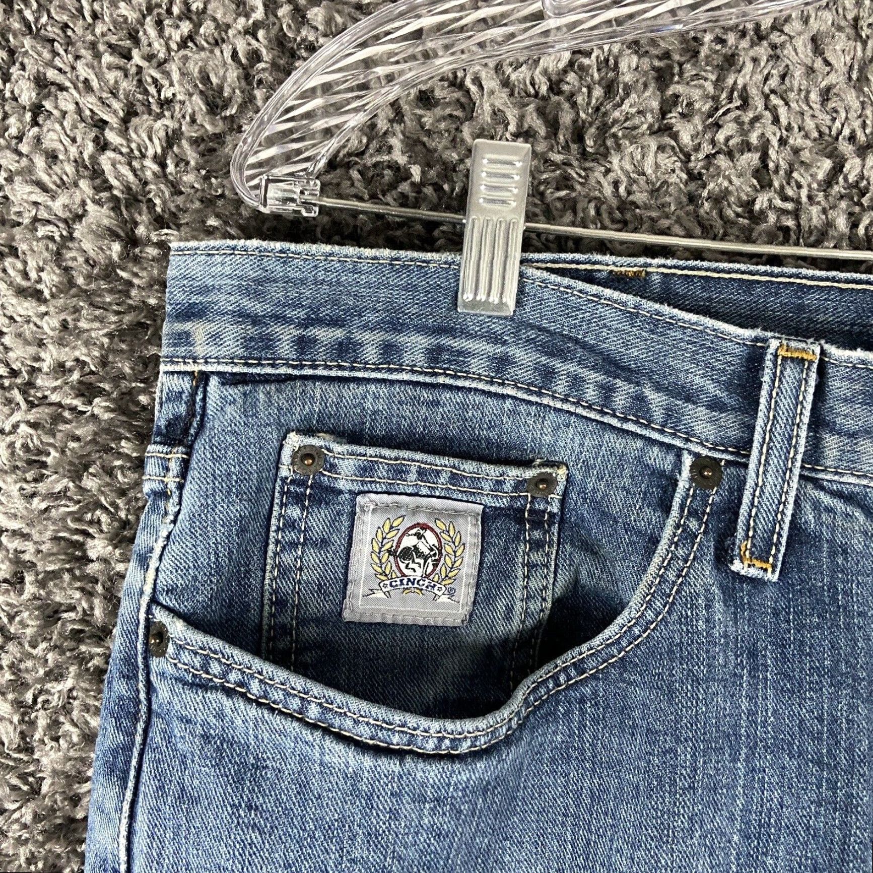Vintage VINTAGE Cinch Jeans Straight Leg Men’s 38x32 Blue Denim Regular Fit Mens Size US 38 / EU 54 - 3 Thumbnail
