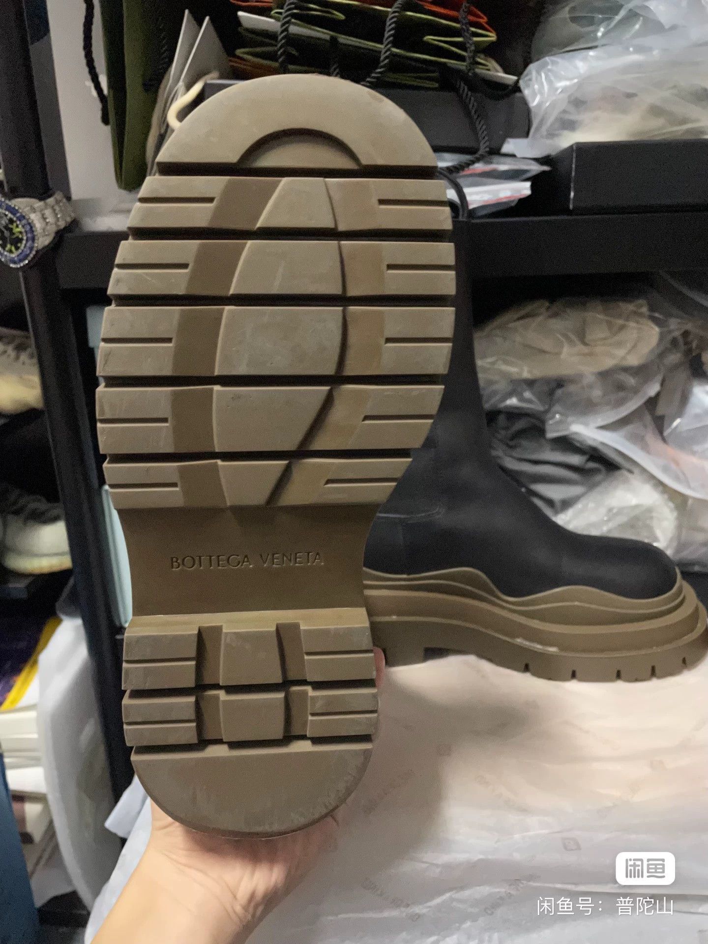 Bottega Veneta Bottega Veneta BV Tire Chocolate sole Chelsea boots 36 Size US 5.5 / IT 35.5 - 4 Thumbnail