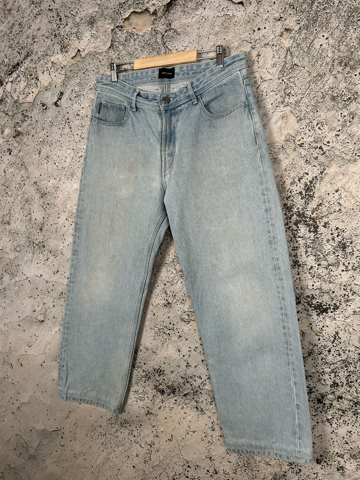 Other Vintage Light Stone Wash Denim Pants Baggy Skateboarding Size US 32 / EU 48 - 3 Thumbnail