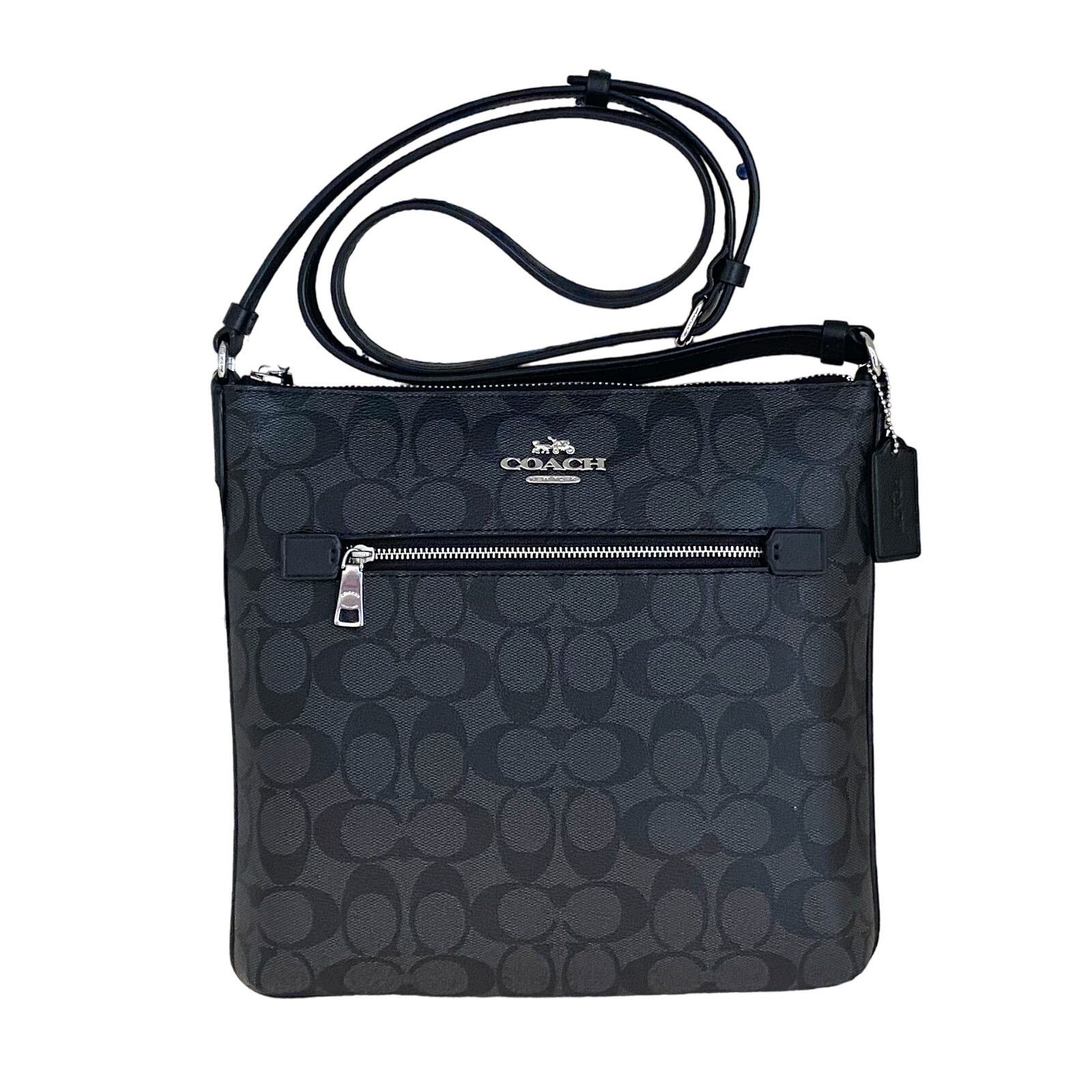 Coach file bag black sale