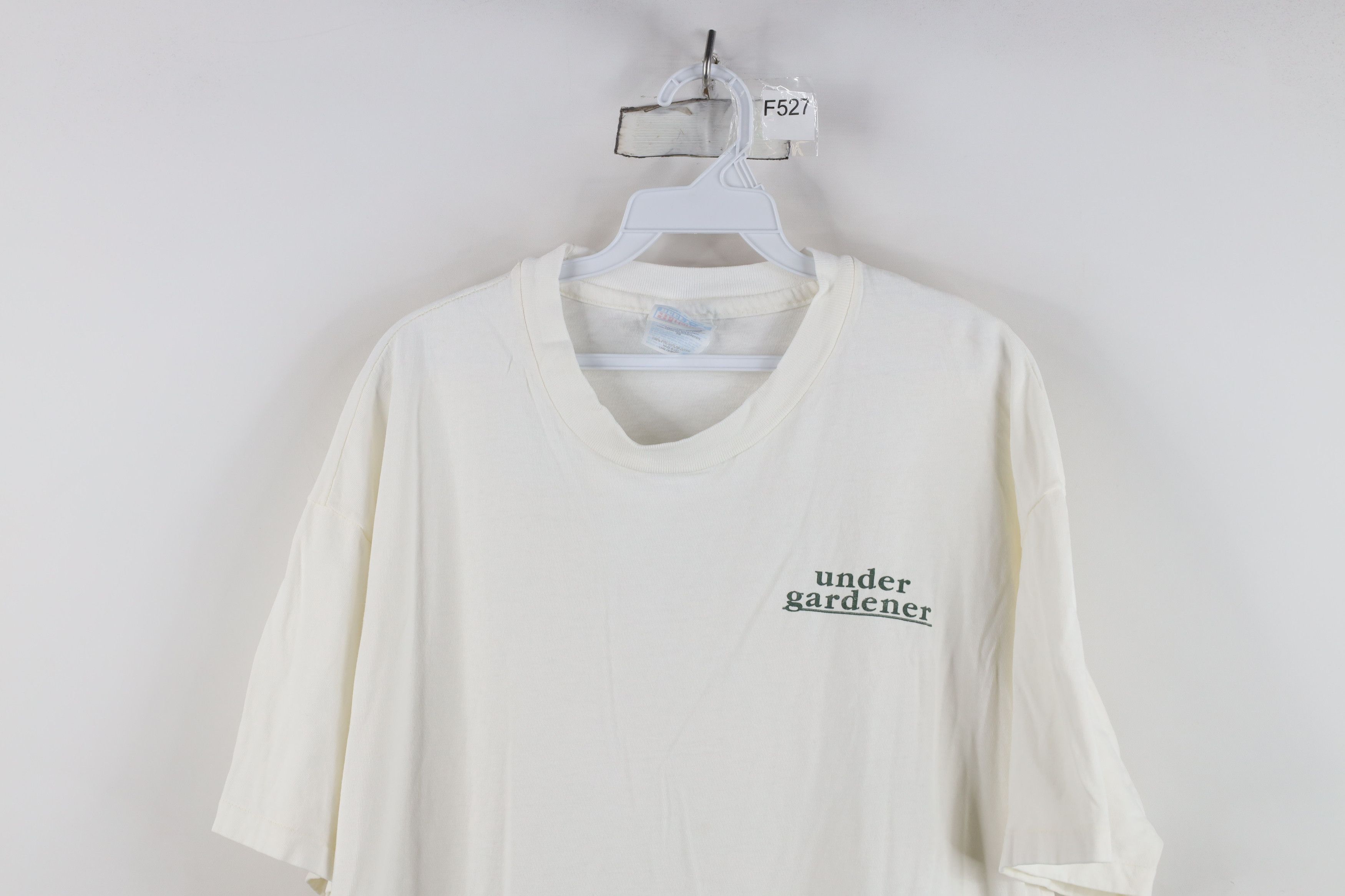 Vintage Vintage 90s Streetwear Spell Under Gardener Nature T-Shirt Size US XL / EU 56 / 4 - 2 Thumbnail