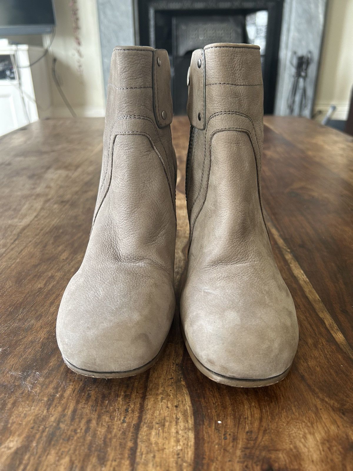 Rick Owens FW2010 Rick Owens ‘Gleam’ High Heel Leather Ankle Boots Size US 5.5 / IT 35.5 - 3 Thumbnail