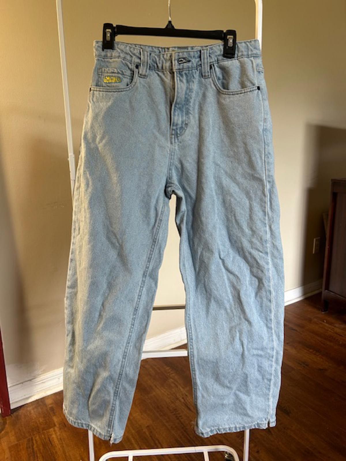 Empyre Empyre Light Blue Denim Jeans with Frayed Hem Size US 32 / EU 48 - 1 Thumbnail