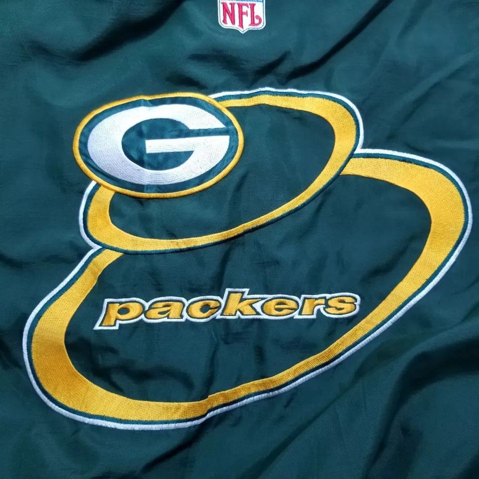 Logo Athletic Vtg Green Bay Packers Jacket Mens Large Zip Embroidered NFL Size US L / EU 52-54 / 3 - 7 Thumbnail