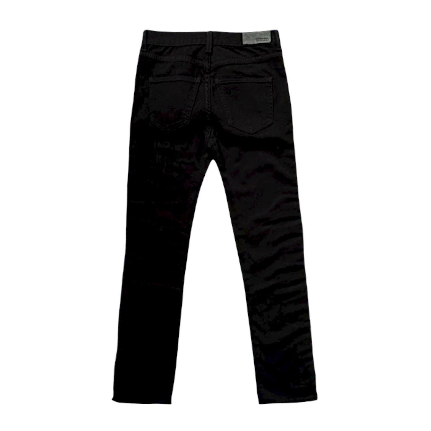 NBDN Nobrandedon Carmar Black/White Pants | Size 23 Size 24" / US 00 / IT 34 - 2 Thumbnail