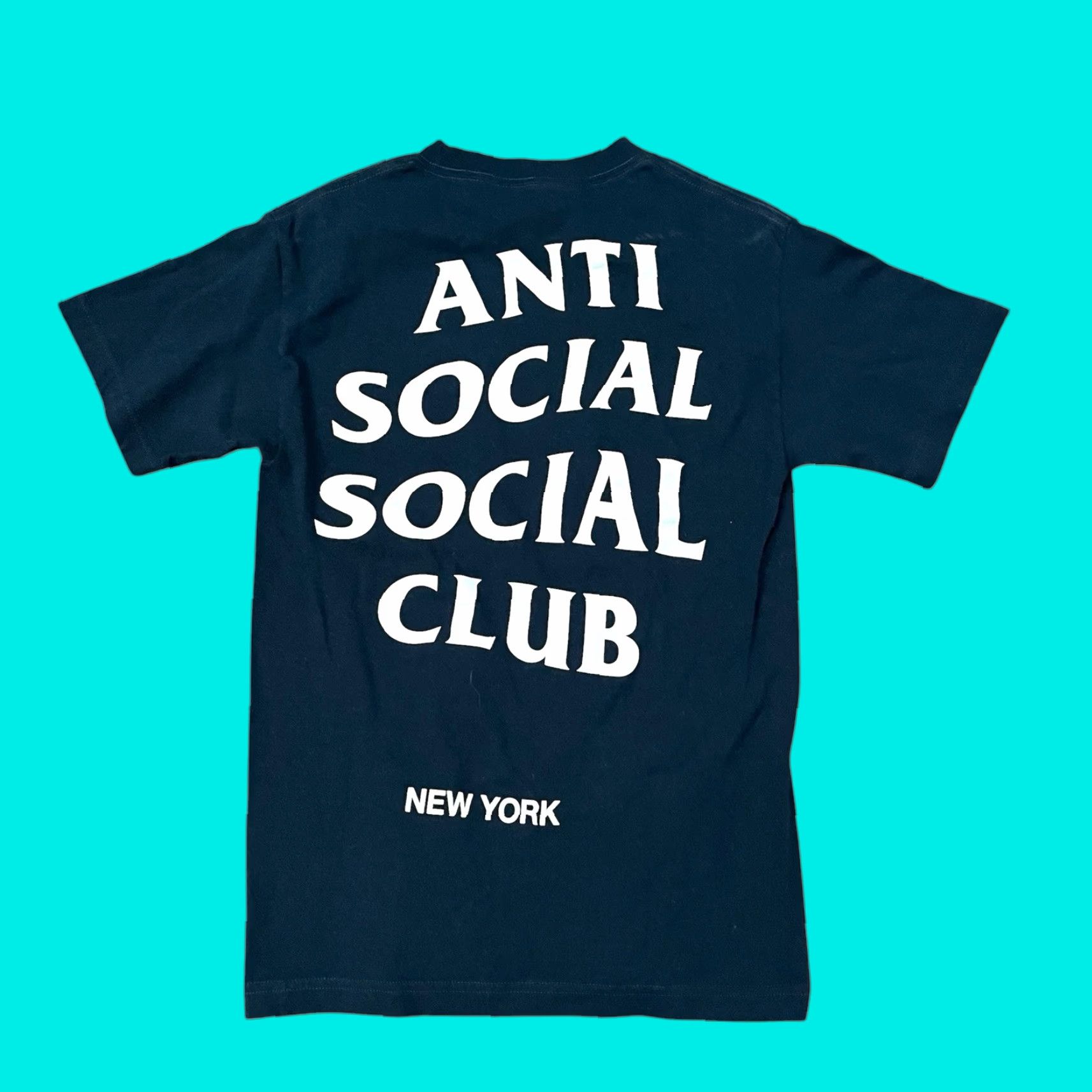 Anti Social Social Club Anti Social Social Club ASSC New York Short Sleeve T-Shirt Small Navy Blue Size US S / EU 44-46 / 1 - 1 Thumbnail