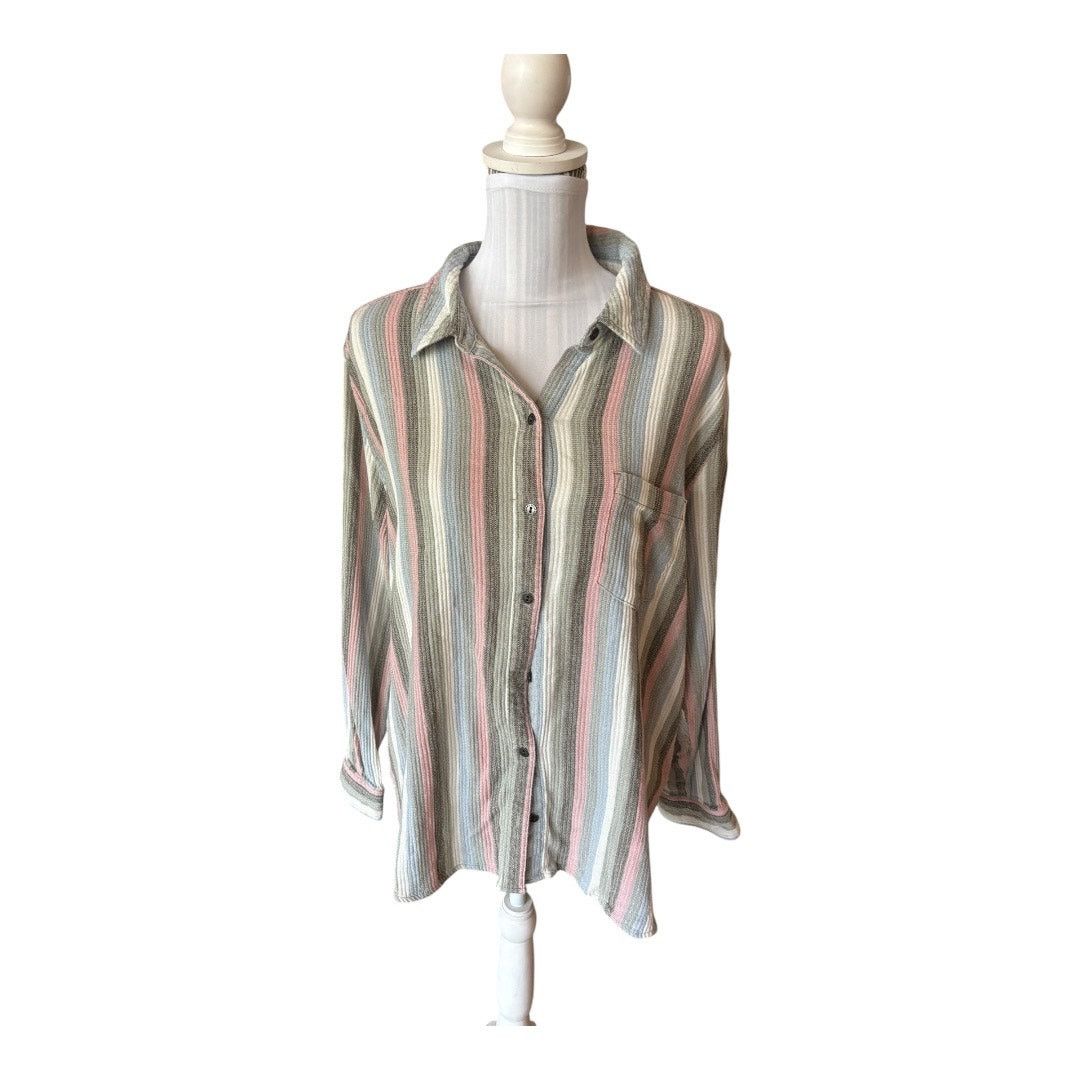 Sonoma Sonoma Striped Button Down Size XXL Size XXL / US 16-18 / IT 52-54 - 1 Thumbnail