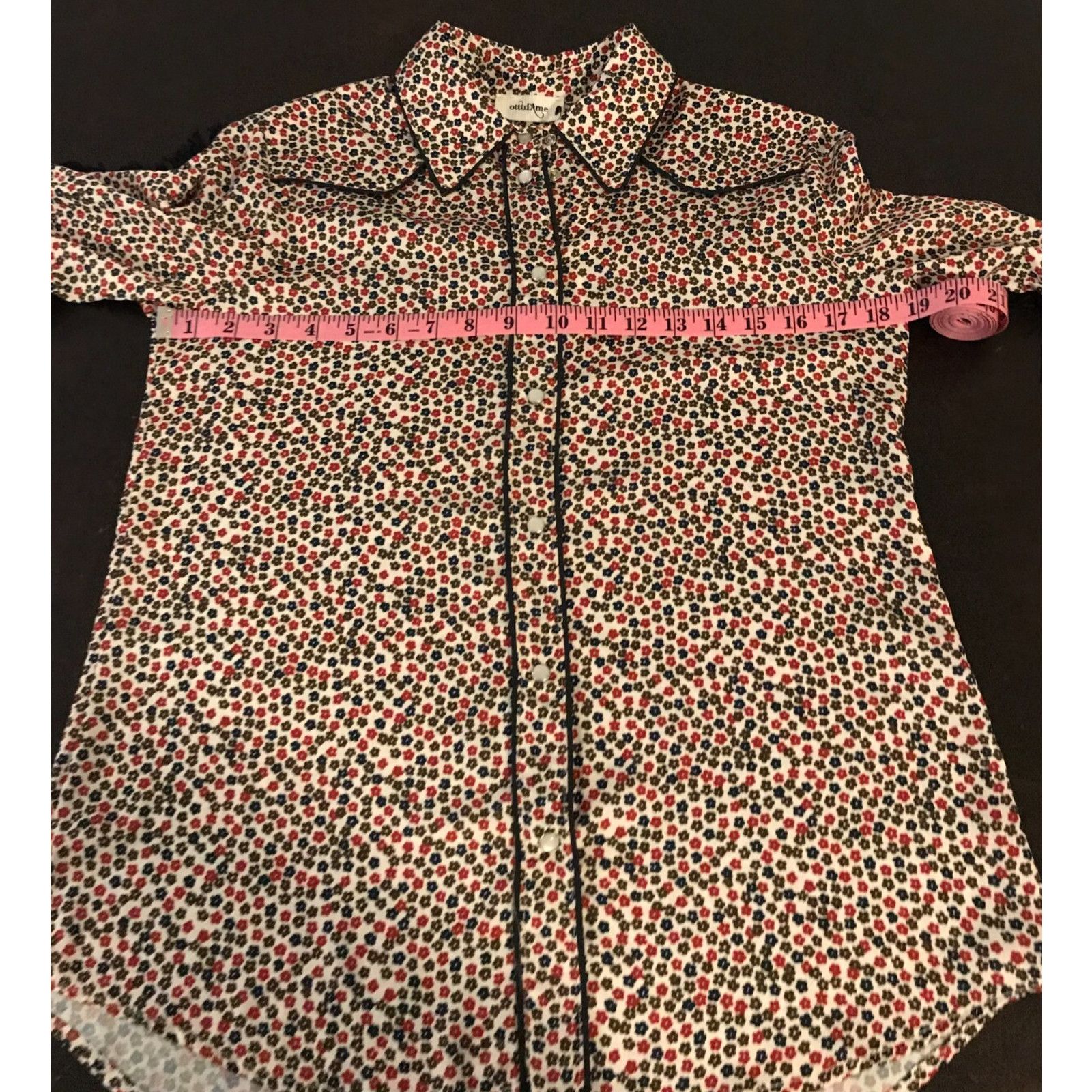 Anthropologie Anthropologie ottod'Ame Floral Western Buttondown Blouse Size S / US 4 / IT 40 - 4 Thumbnail