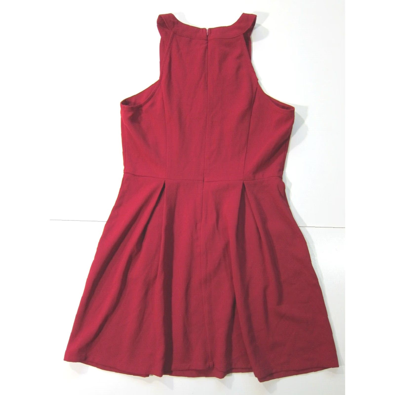 Vintage NWT Speechless Red Sleeveless Tank Dress Drop Waist High Neck Pocket XL Size XL / US 12-14 / IT 48-50 - 2 Thumbnail