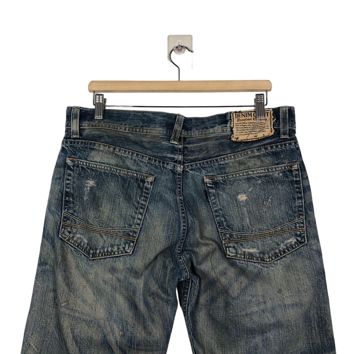 Japanese Brand 🔥Rusty Holes Punk Denim Biker Denim Craft Japan Made Size US 34 / EU 50 - 9 Thumbnail