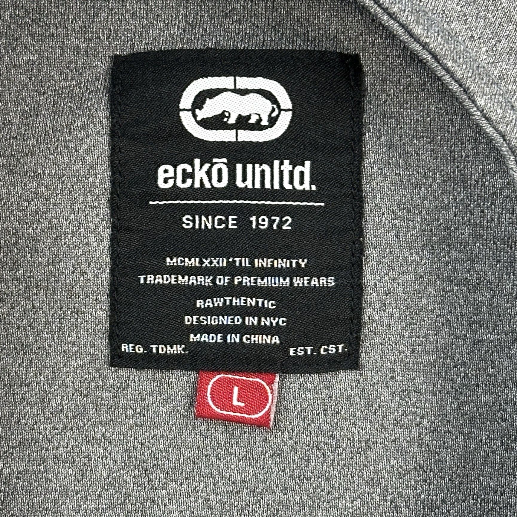 Ecko Unltd. Ecko Unltd Baseball Jersey Mens Large Gray Button Front Hip Hop Streetwear Y2K Size US L / EU 52-54 / 3 - 7 Thumbnail