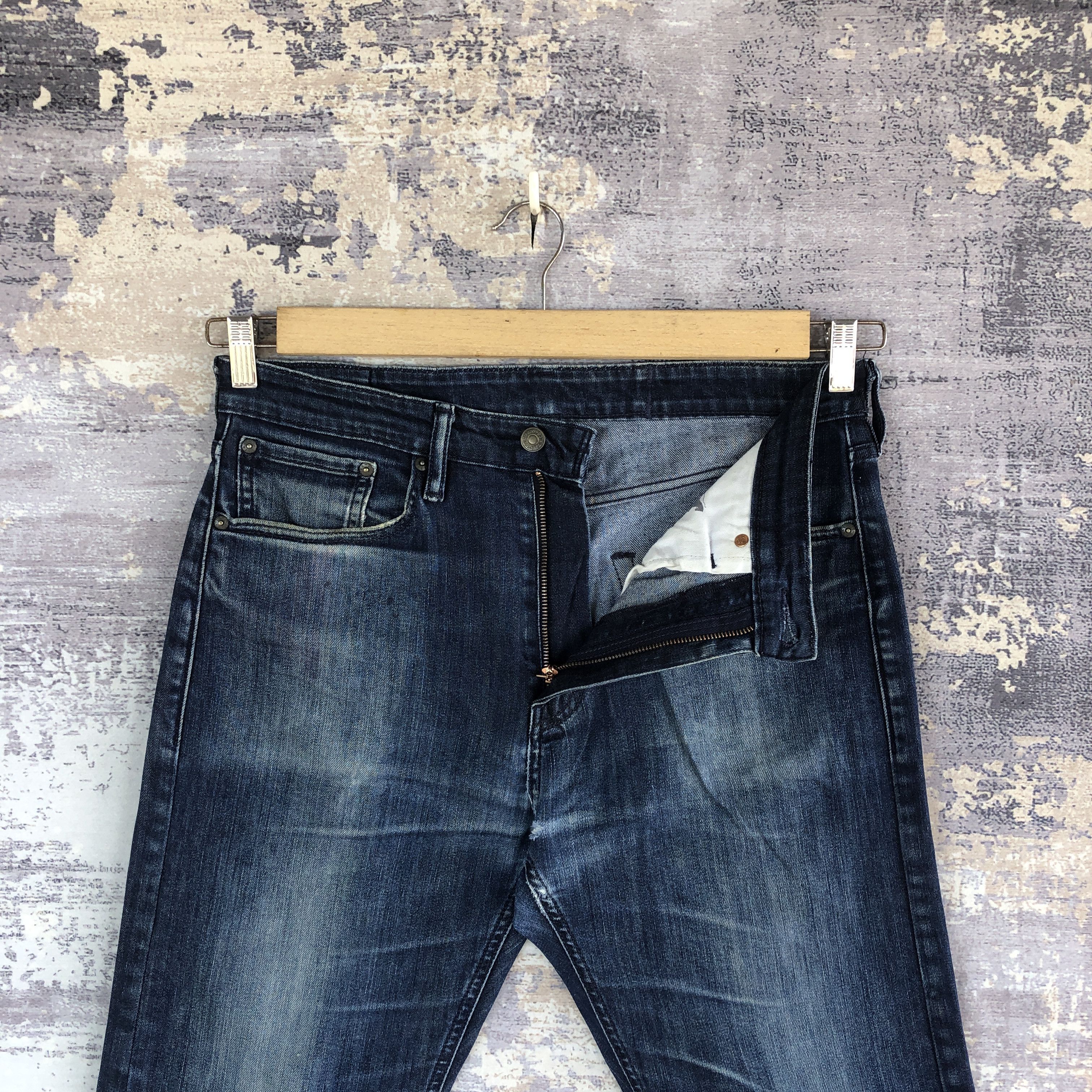 Levi's Vintage Y2K Levis 714 Skinny Jeans Levi's Slim Tapered Denim Size US 32 / EU 48 - 6 Thumbnail