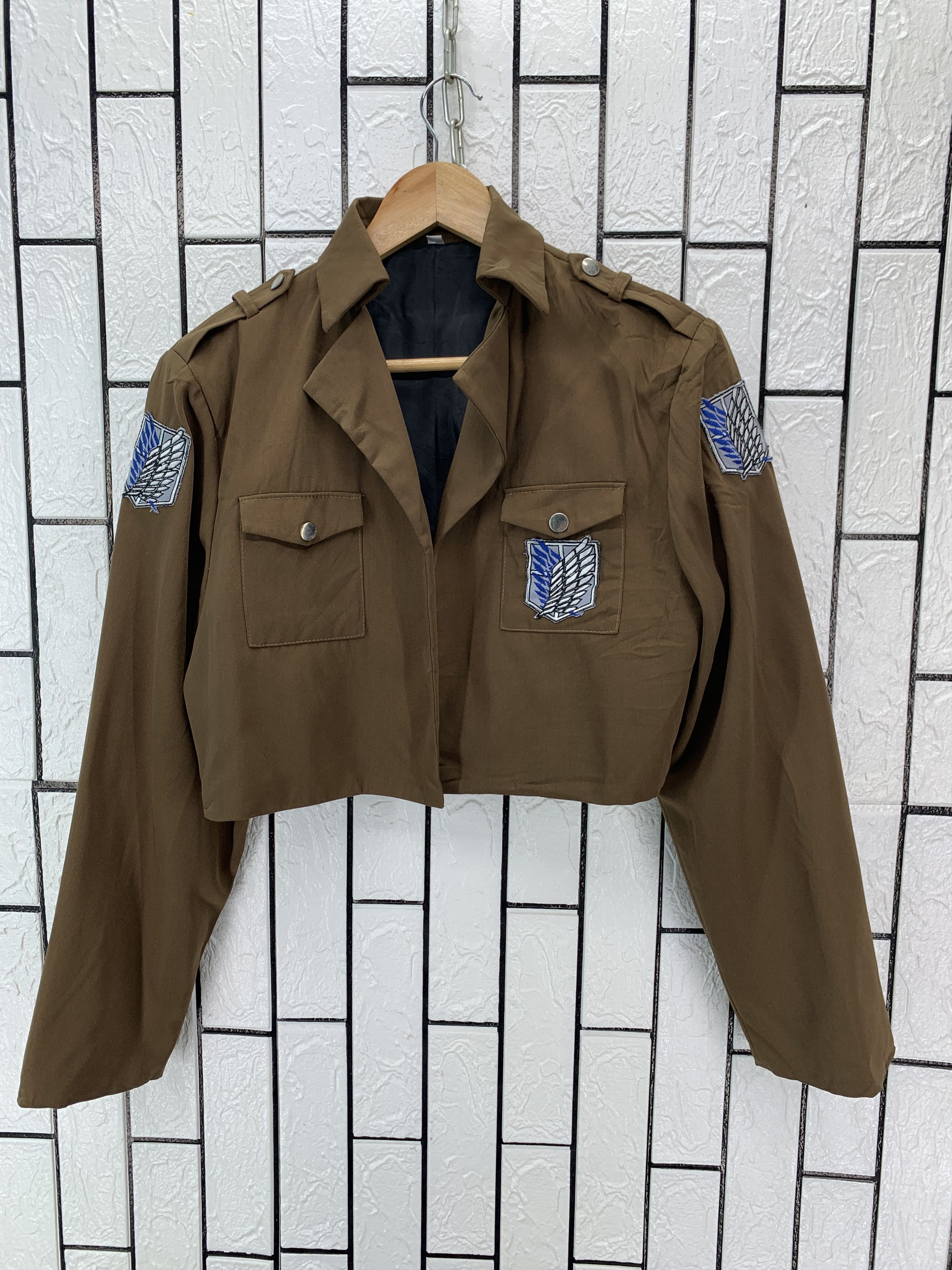 Anime Attack of titan patch Cropped Jacket Size US S / EU 44-46 / 1 - 1 Thumbnail