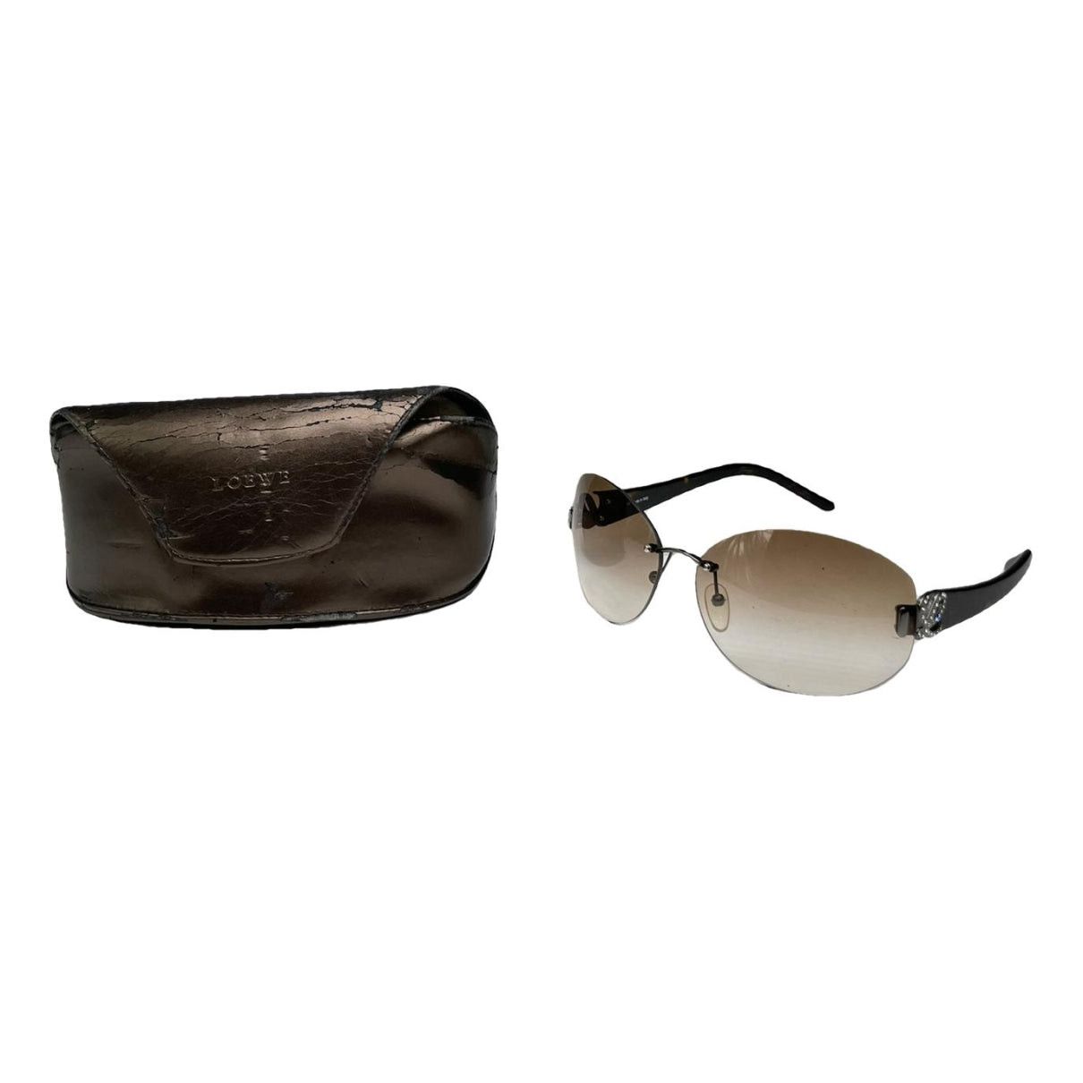 Loewe Brown Plastic Sunglasses Size ONE SIZE - 1 Thumbnail