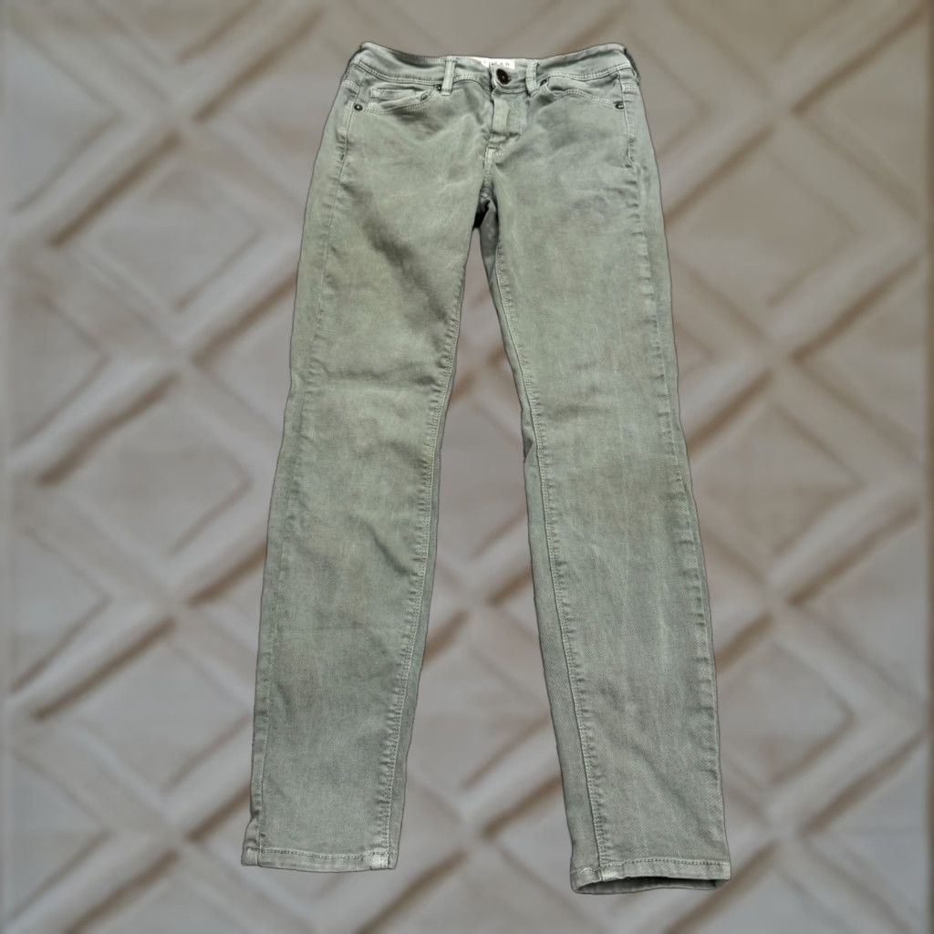 Vintage Bullhead Jeans High Rise Skinny Denim Green 26x27 Adult Regular 26 Green 5-Pocket Womens Size 25" / US 0 / IT 36 - 1 Thumbnail