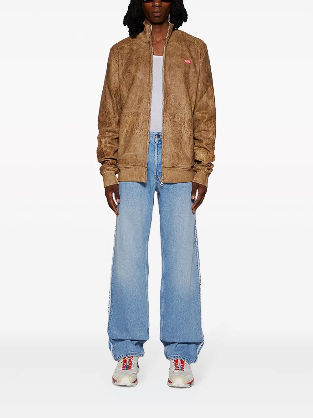 Diesel o1mle0426 S-Nyce Logo Patch Bomber Jacket in Brown Size US S / EU 44-46 / 1 - 2 Thumbnail
