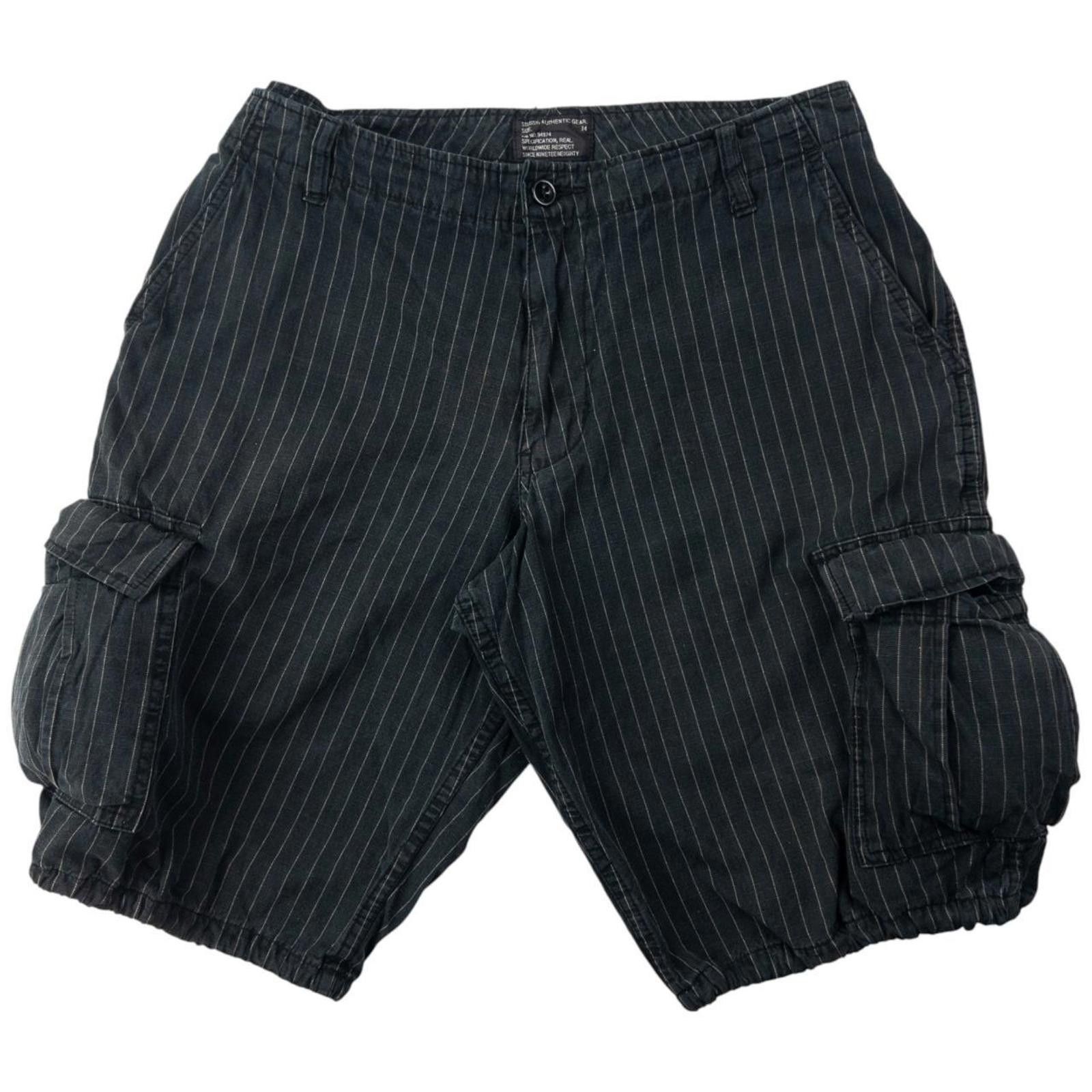 Stussy Vintage Stussy Striped Cargo Shorts Size W34 Size US 34 / EU 50 - 2 Thumbnail