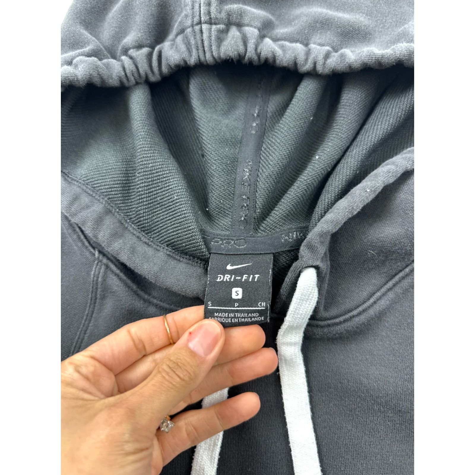 Nike Nike Sweatshirt Hoodie Womens Small Black Dri-Fit Sportswear Swoosh Tech Size S / US 4 / IT 40 - 7 Thumbnail