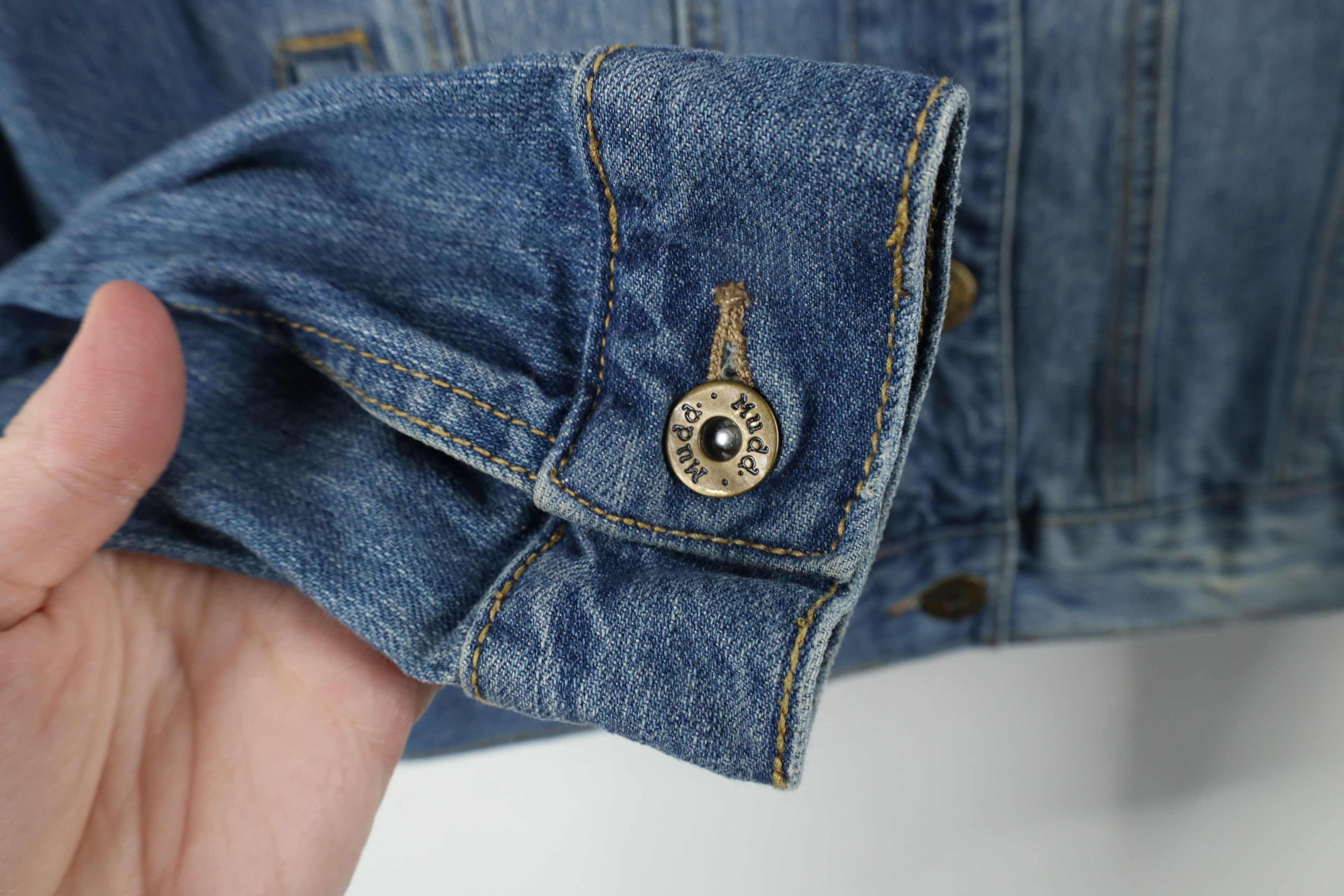 Vintage Vintage Y2K MUDD Cropped Baby Doll Denim Trucker Jacket Size L / US 10 / IT 46 - 8 Thumbnail