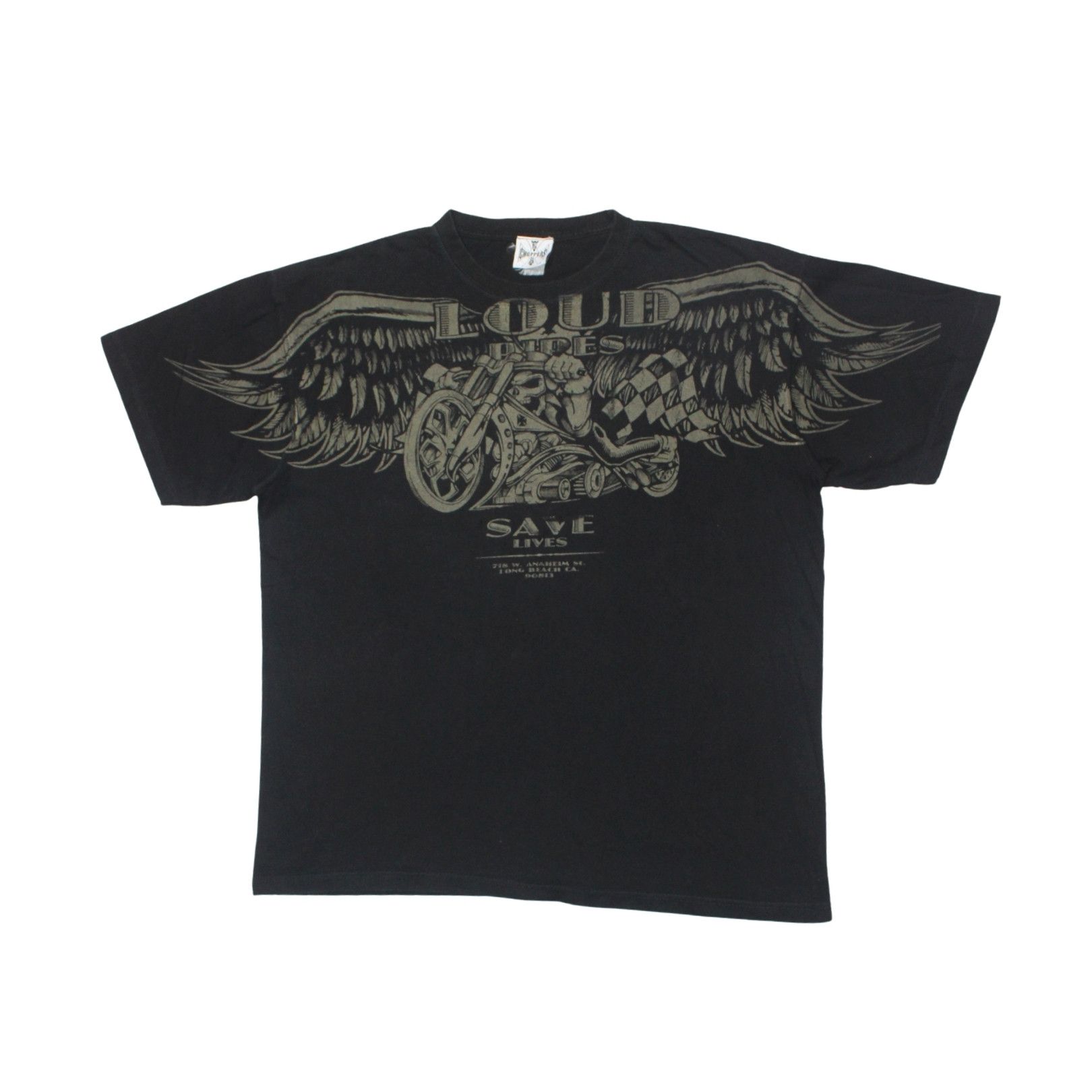 West Coast Choppers 2000S WEST COAST CHOPPERS “LOUD PIPES SAVE LIVES” TEE Size US XL / EU 56 / 4 - 1 Thumbnail