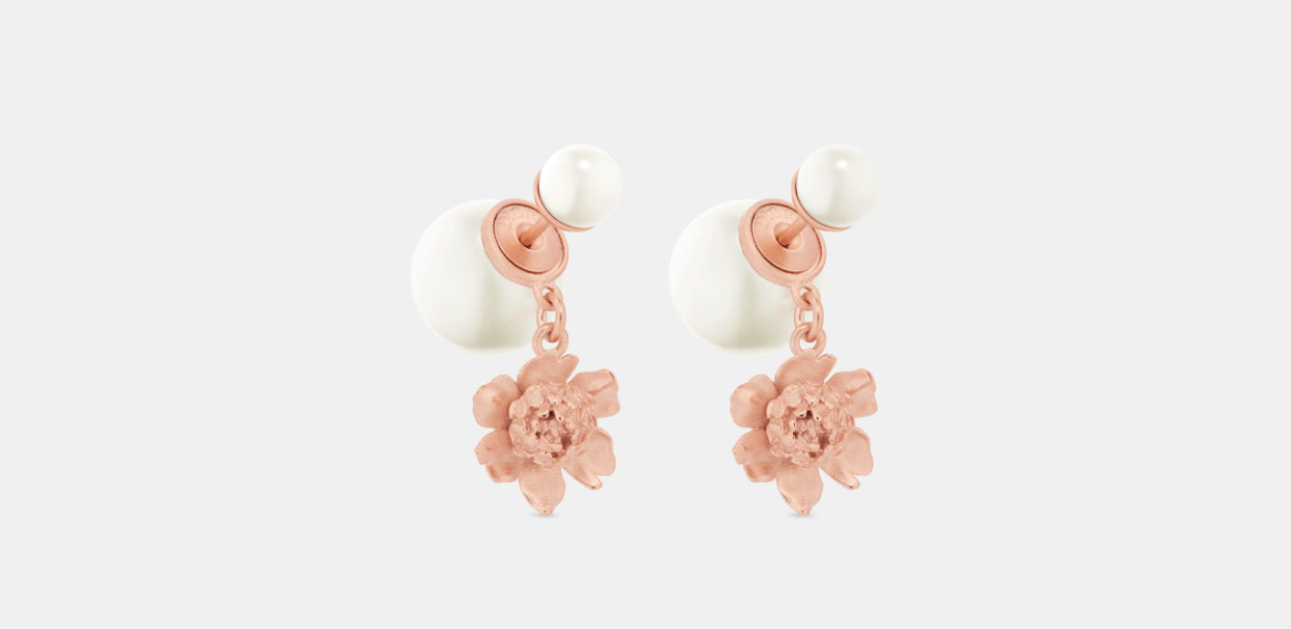 Dior o1w1db10424 Size: OS Dior Tribales Earrings in White/Pink Size ONE SIZE - 1 Thumbnail