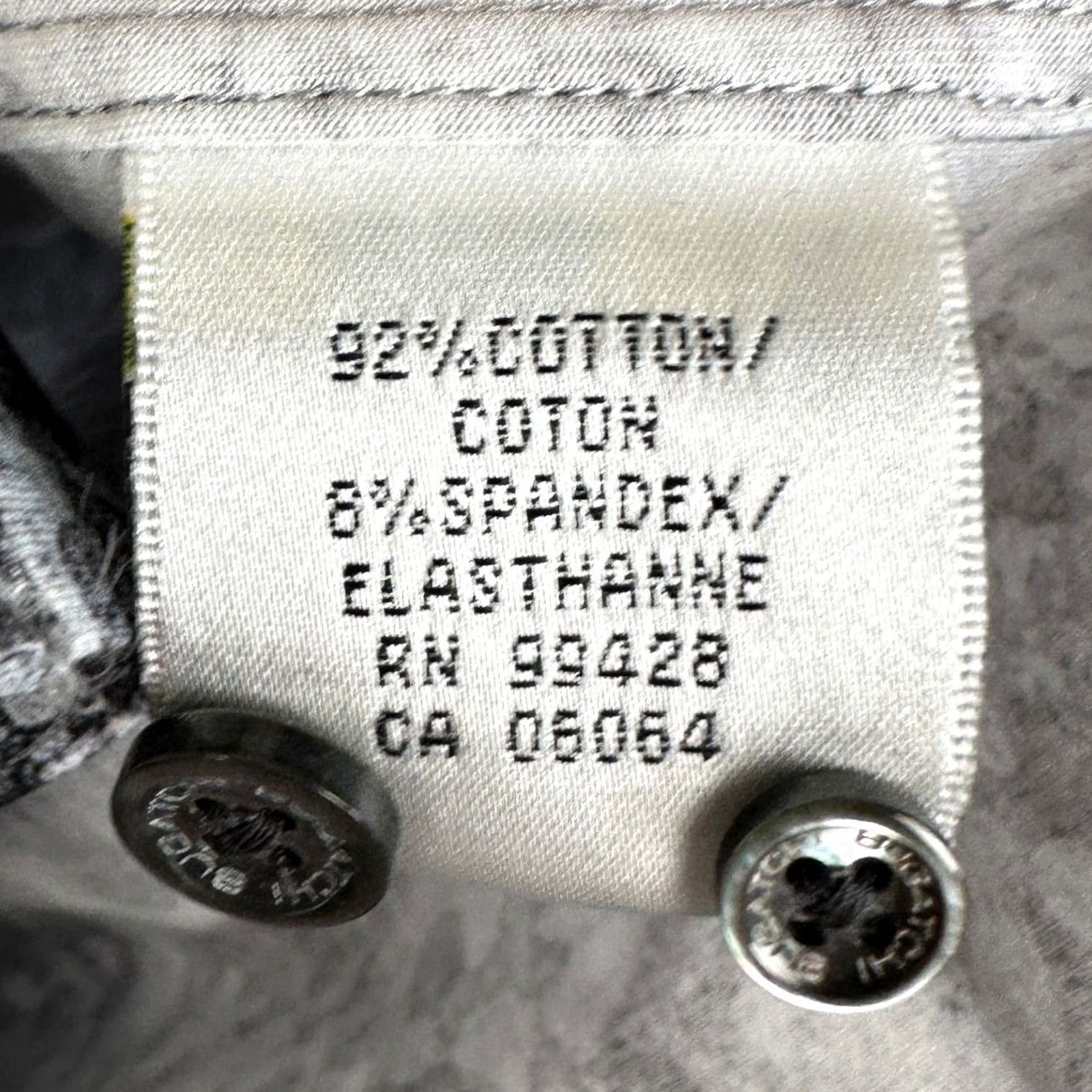 BUGATCHI Bugatchi OoohCotton Tech Shirt Men L Grey Black Button Up Stretch Casual EUC Size US L / EU 52-54 / 3 - 6 Thumbnail