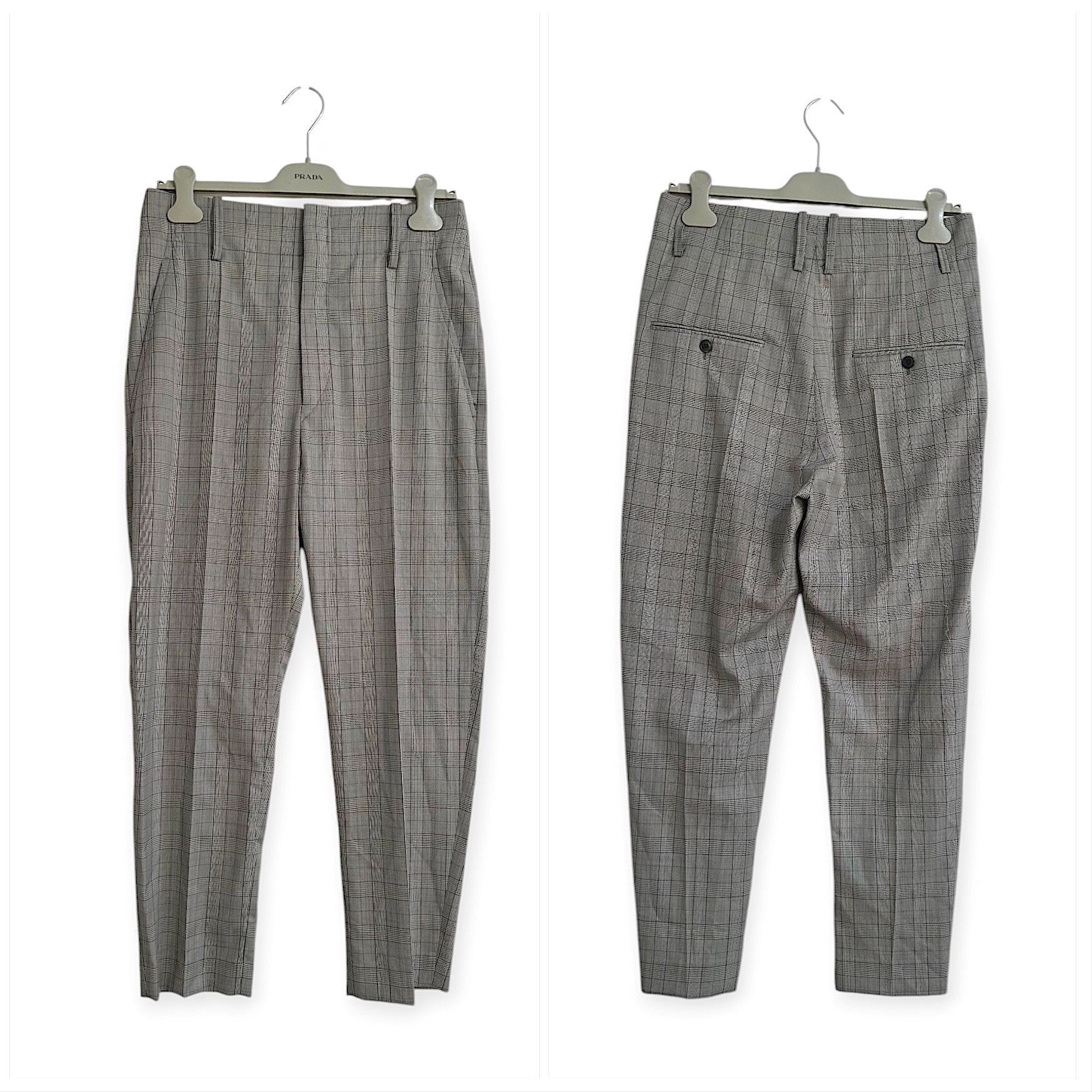 Isabel Marant Étoile Noah Check Cropped Wool Pants NWT