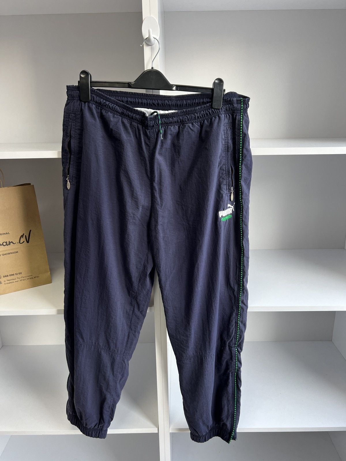 Puma × Vintage Vintage Puma Y2k Streetwear Denim Navy Suit Size US XXL / EU 58 / 5 - 16 Thumbnail